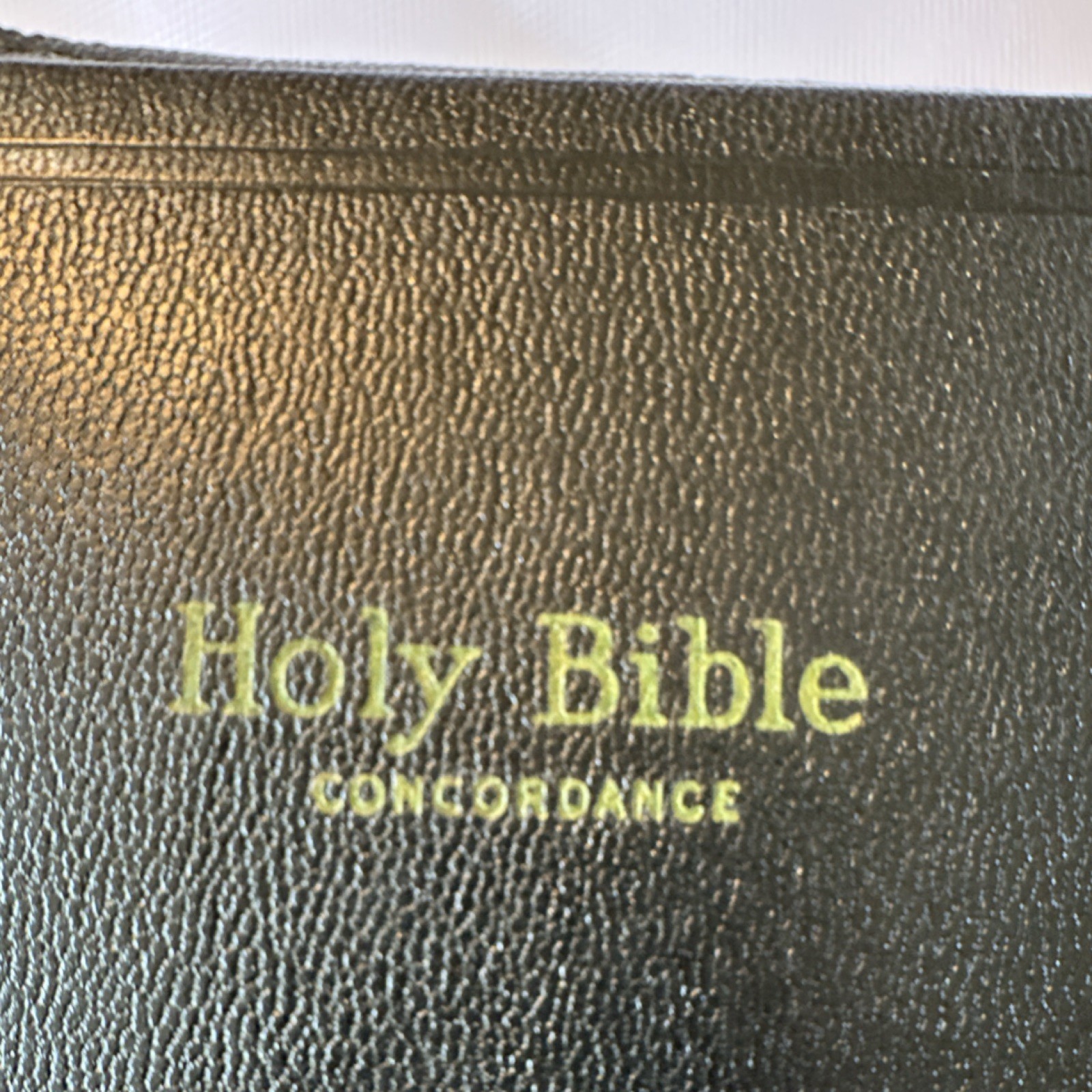 Antiq 1913 Holy Bible Concordanc Zipper Cover Cross Pull 16 Color Maps Red Edges