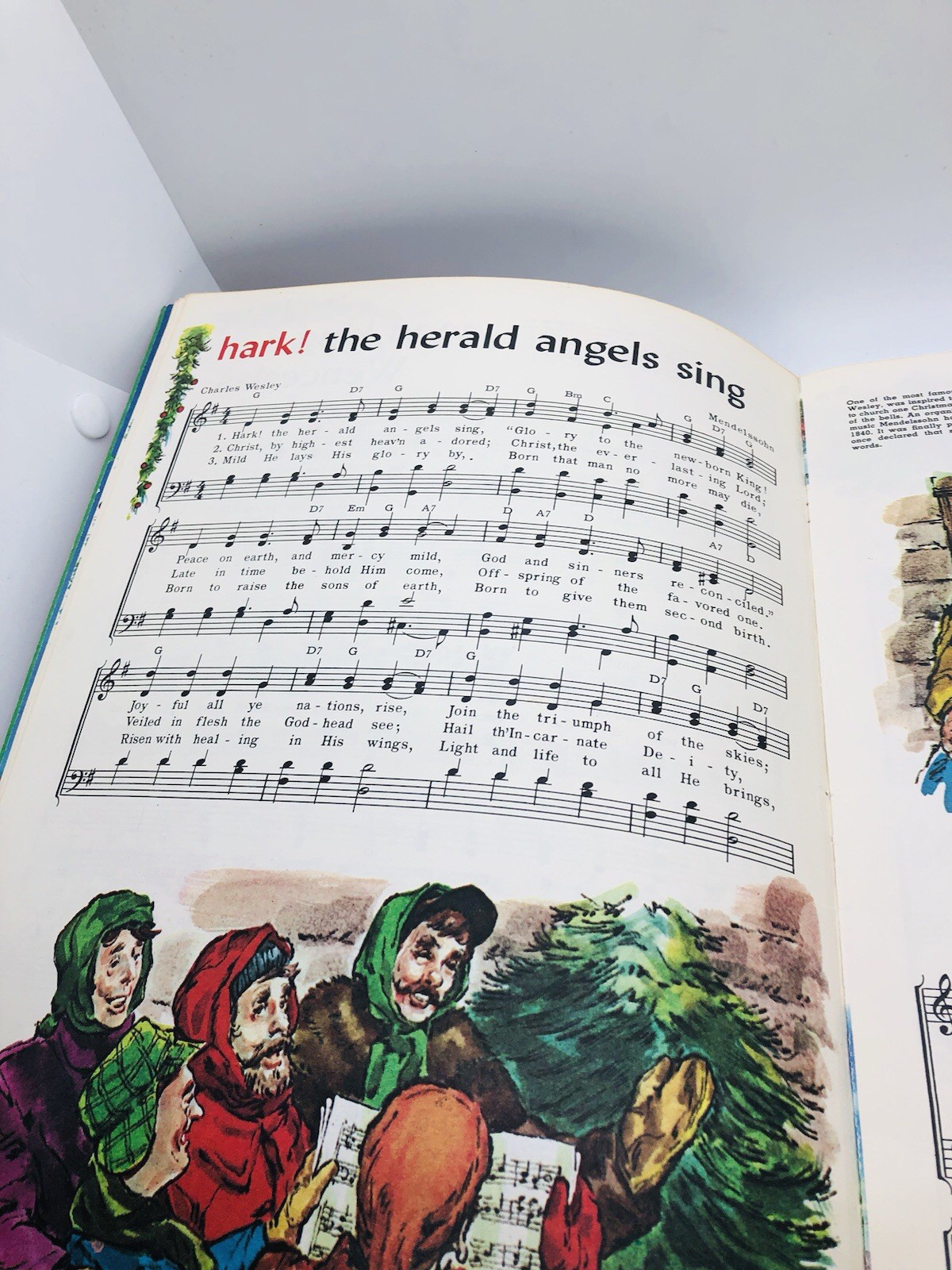 Christmas Carols books vintage lot of two Whitman Golden AS IS see photos