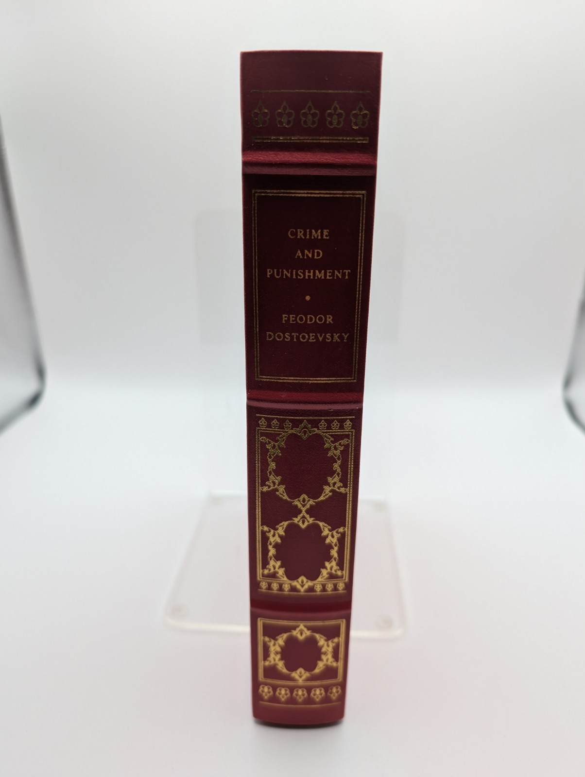 ⚖️Franklin Library CRIME AND PUNISHMENT Fyodor Dostoevsky Leather Signed Sealed