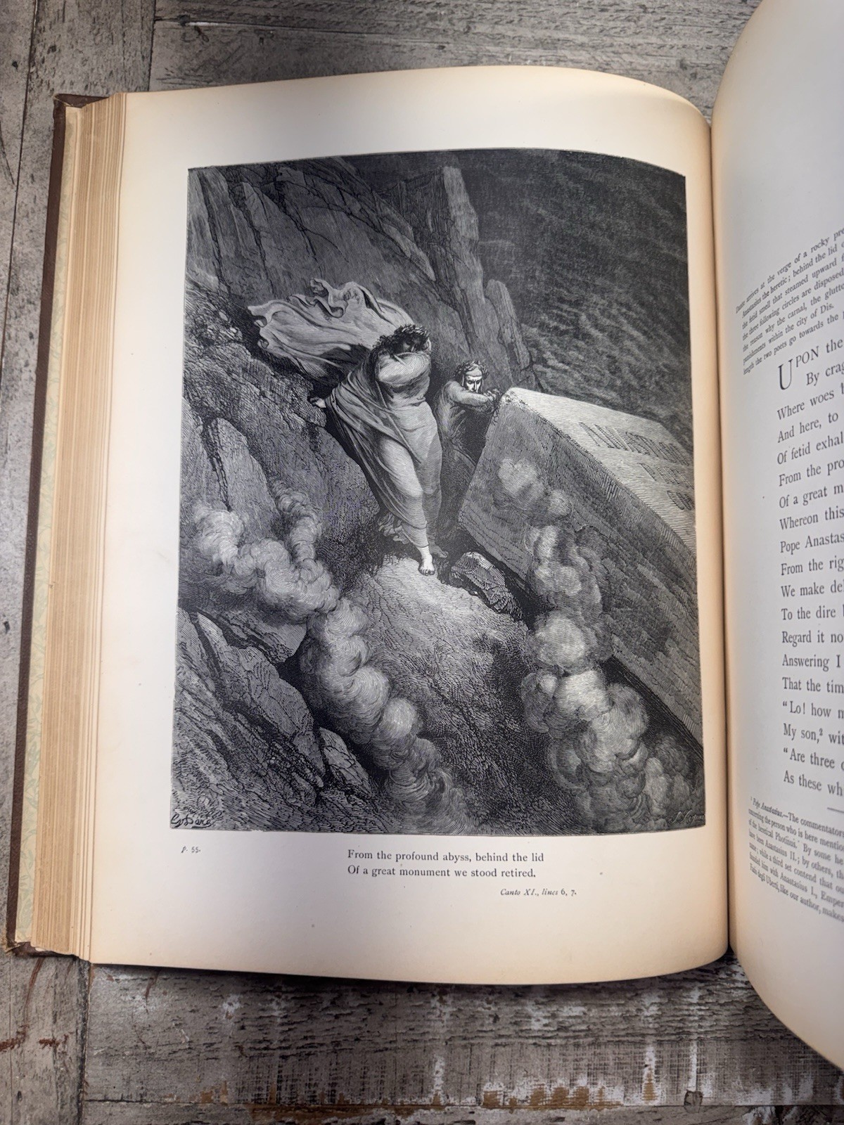c. 1880’s – Dante’s Inferno – Alighieri – Gustave Doré – Illustrated Folio