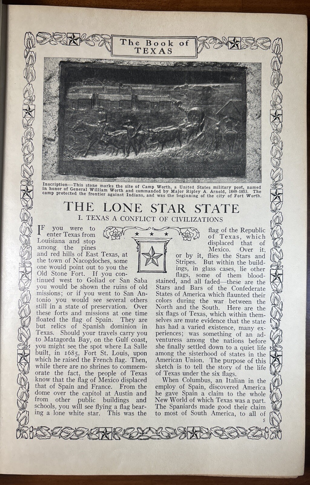 “The Book Of Knowledge XXI The Book Of Texas” Edited By Holland Thompson 1929