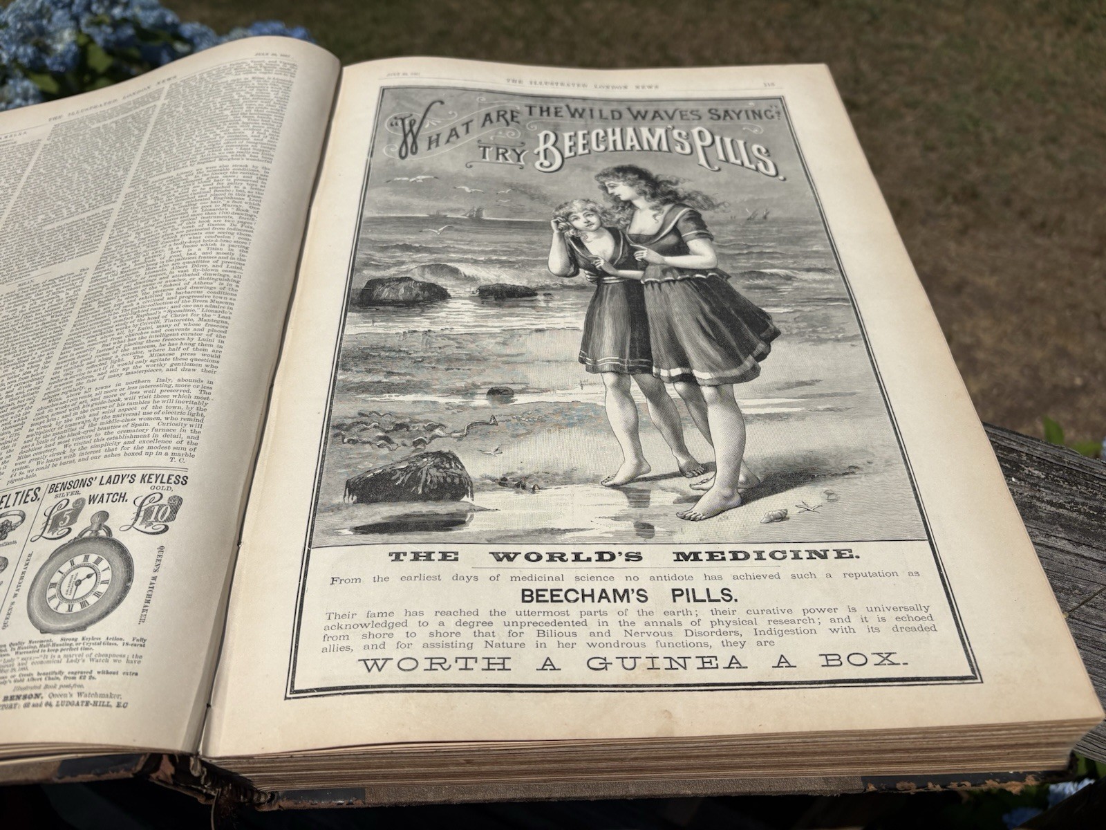 Antique Large Book “The Illustrated London News” 1887 July To December Vol XCI