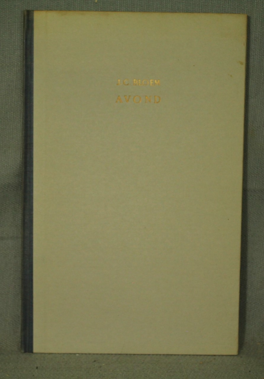 J C Bloem Avond vintage old Dutch language book Poetry