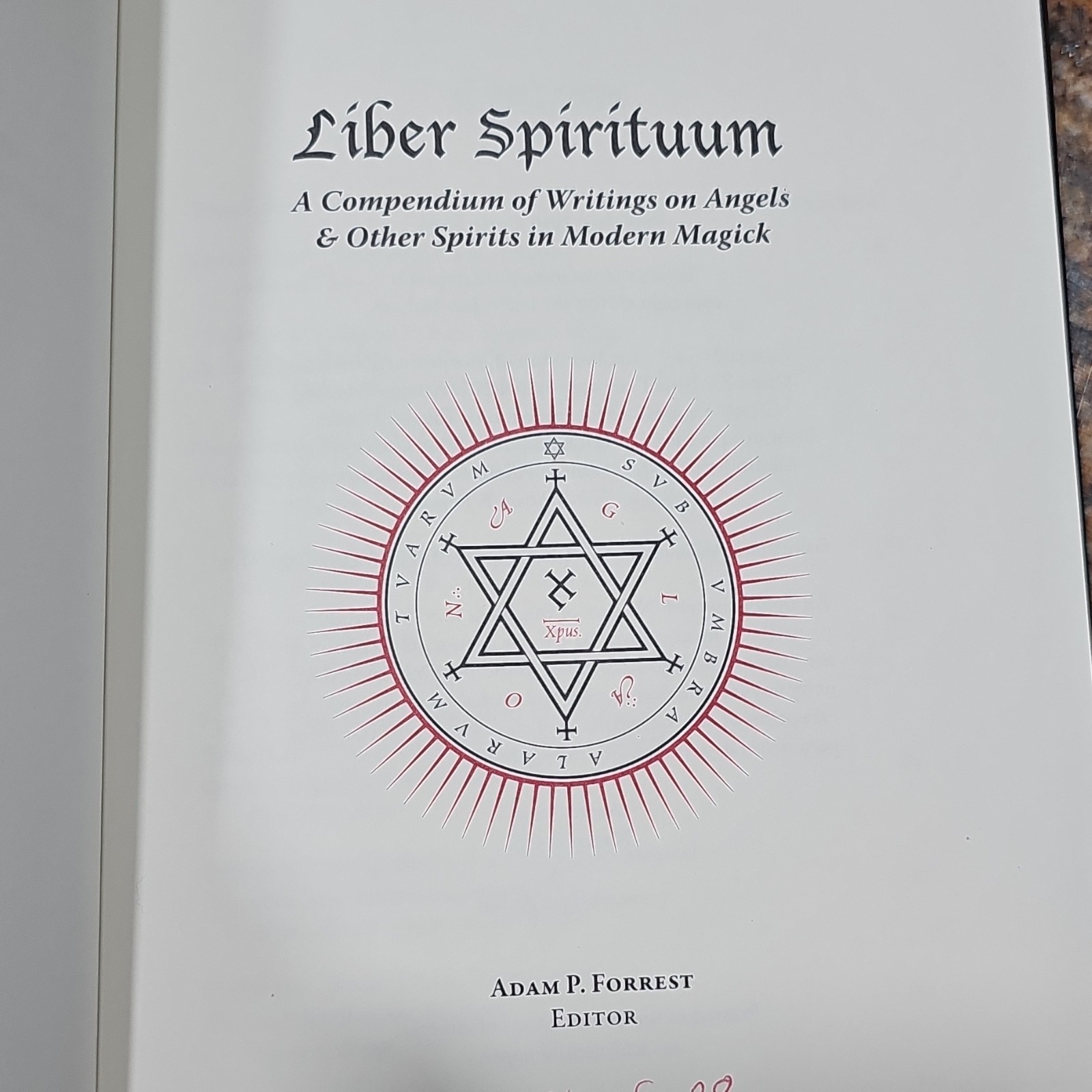 Liber Spirituum Adam P. Forrest Leather Luxury Edition Angels Spirits Magick