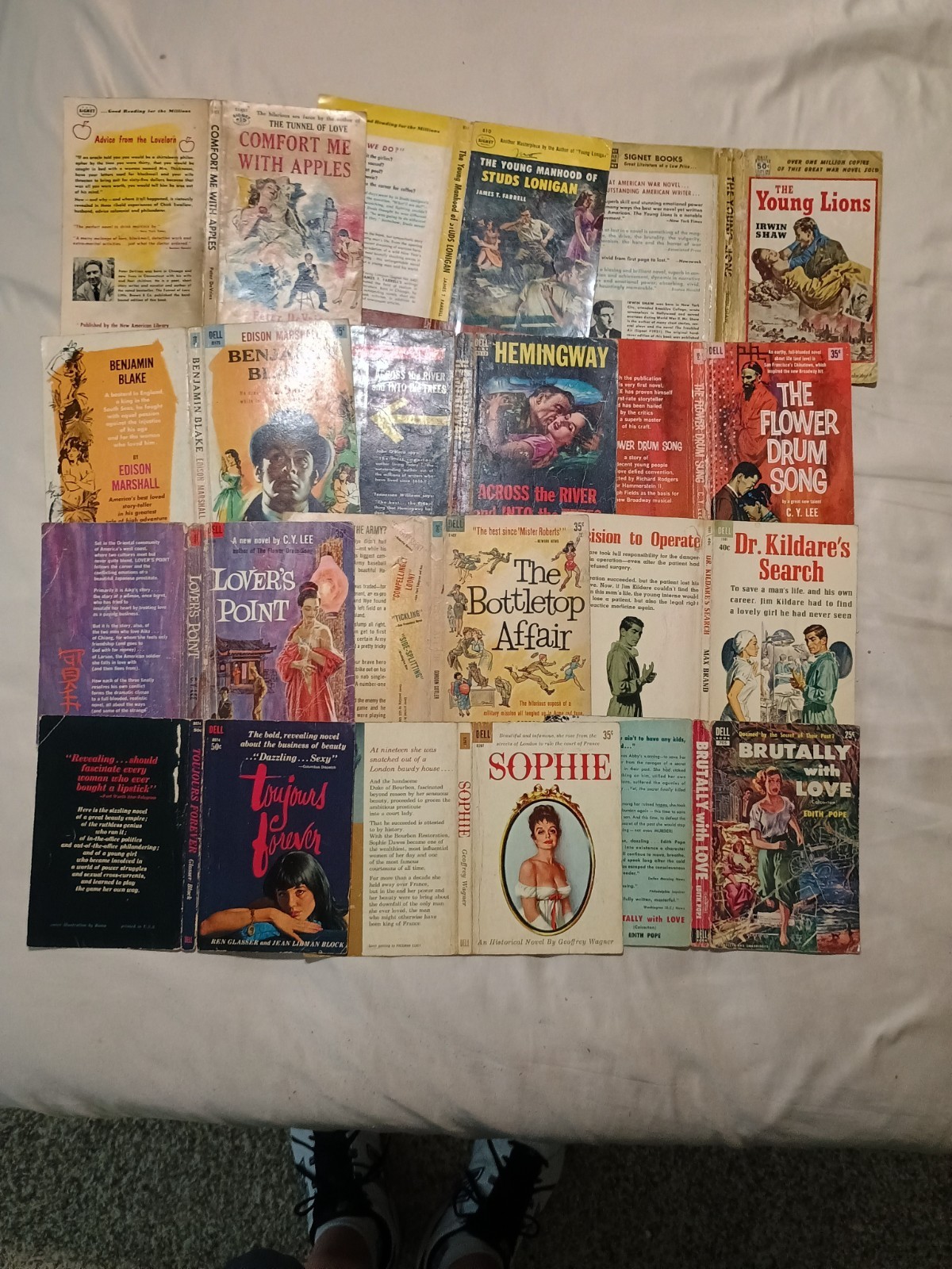 60 Vintage Paperback Full Covers 1940s to 60s Sexy GGA Historical Literature +