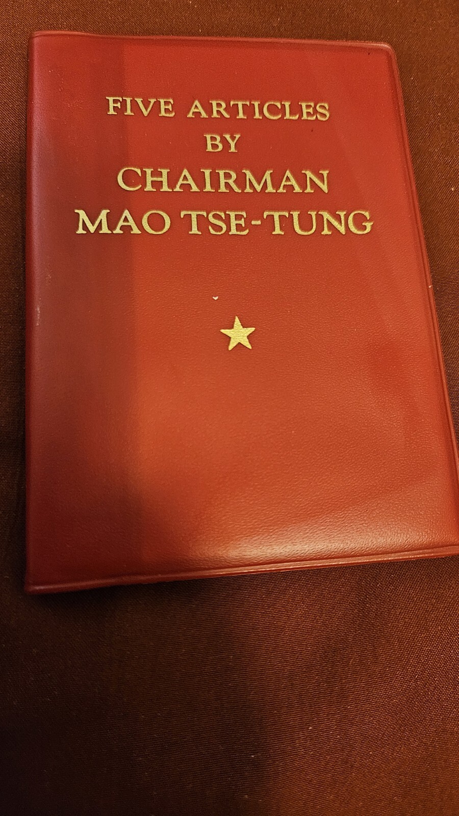 3 BOOKS: QUOTATIONS FROM CHAIRMAN MAO+FIVE ARTICLES BY MAO+MAO ON PEOPLE’S WAR