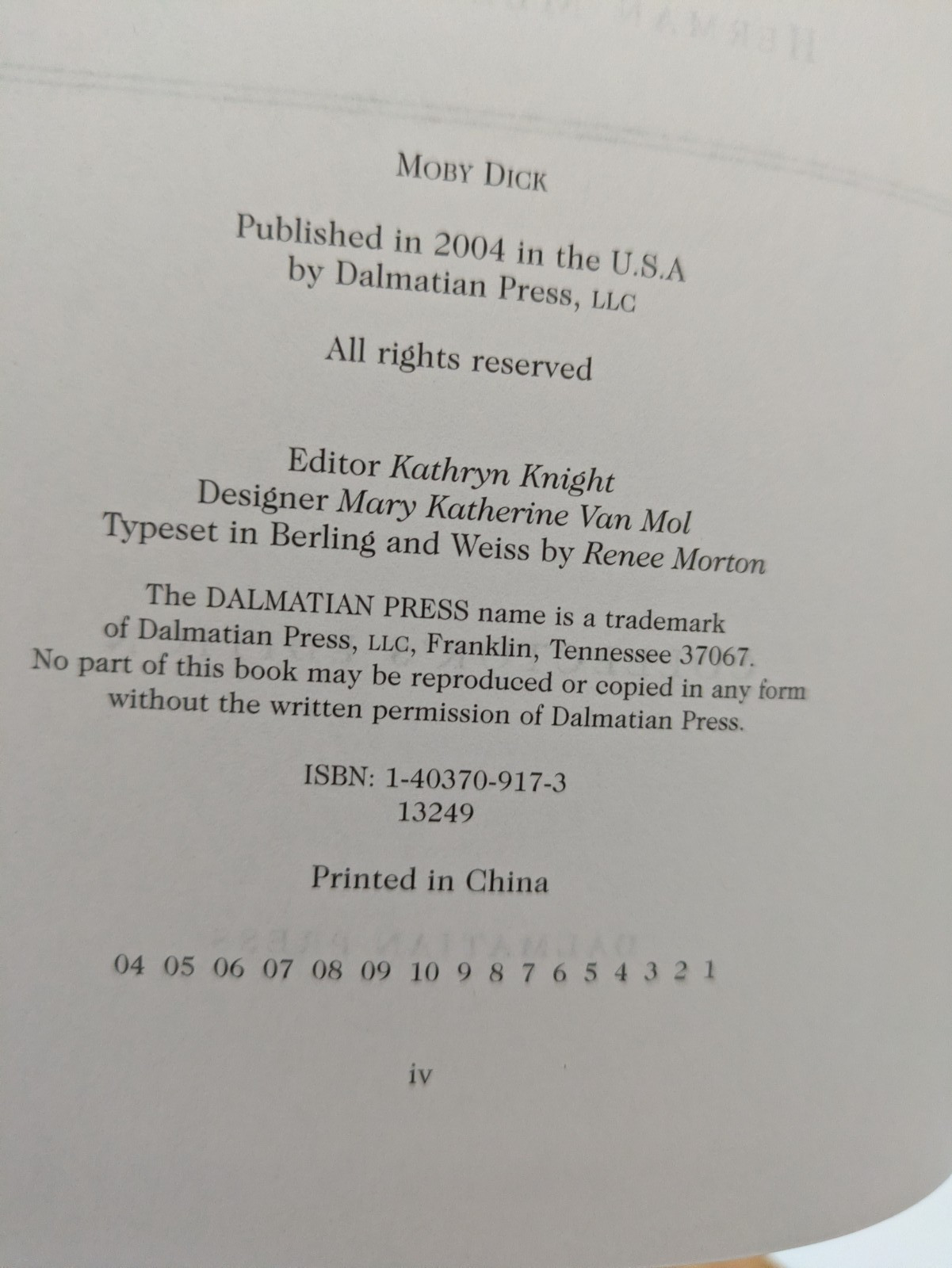 Collector’s Edition, Set of 8 Leather Bound Dalmatian Press Books, Moby Dick etc
