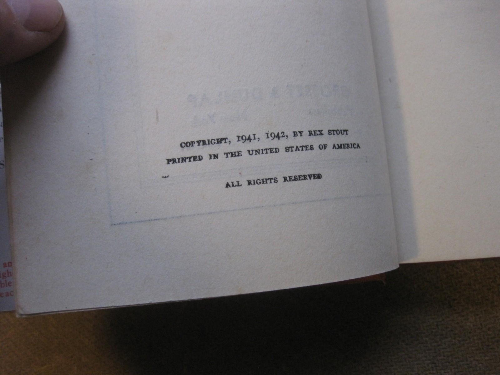 BLACK ORCHIDS by Rex Stout – 1st Grosset 1942 HCDJ
