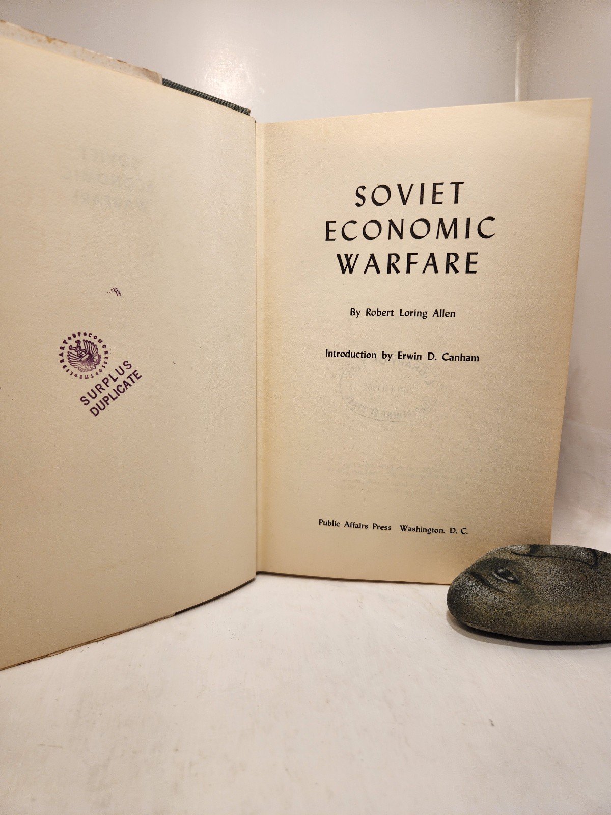 1st Edition / Soviet Economic Warfare / Robert Loring Allen / 1960 Hardcover DJ