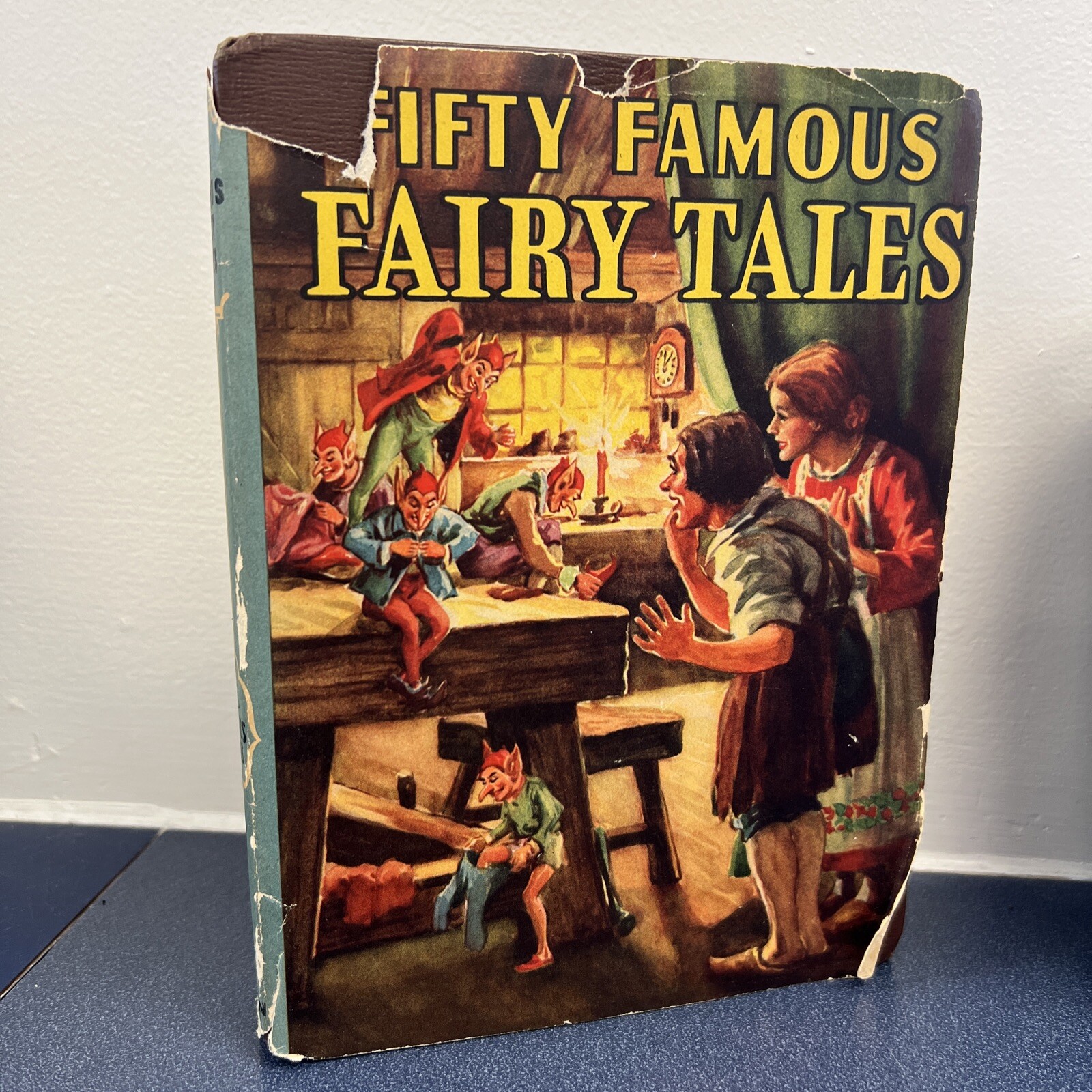 Fifty Famous Fairy Tales 1946 Hardcover Whitman Illustrated Vintage Story Book