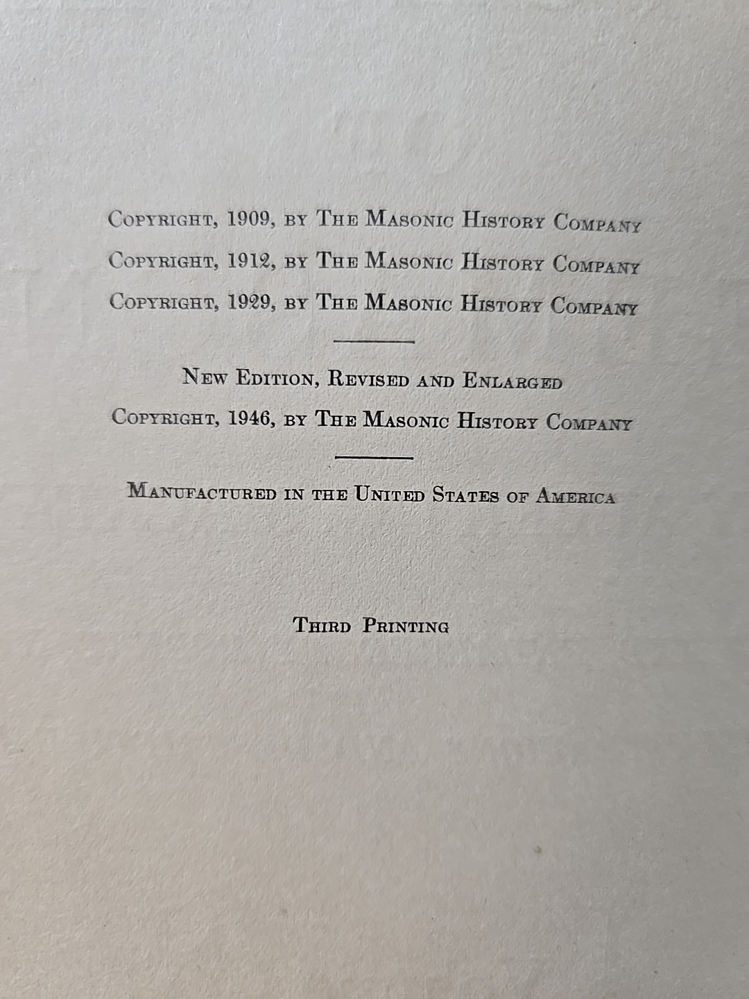 MACKEY’S REVISED ENCYCLOPEDIA OF FREEMASONRY 3 VOLUME SET THIRD PRINTING 1946