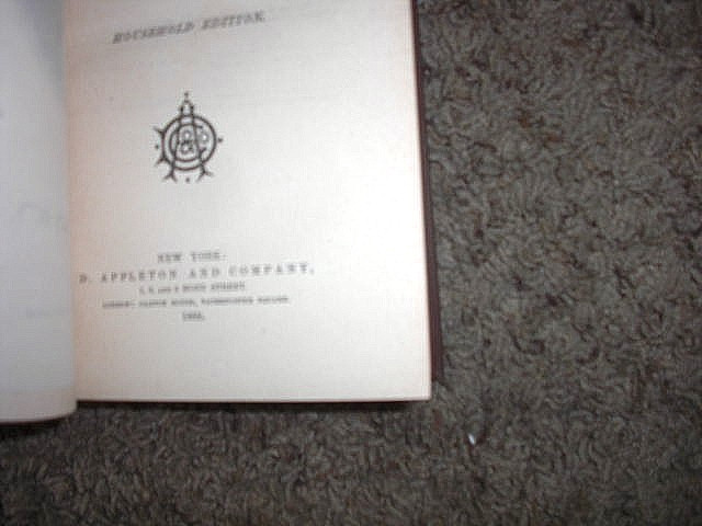 Poetical Works of William Cullen Bryant-1889 book D. Appleton & Co NICE SHAPE