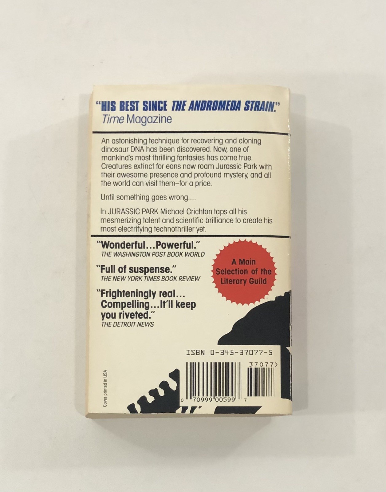 Jurassic Park By Michael Crichton, 1993