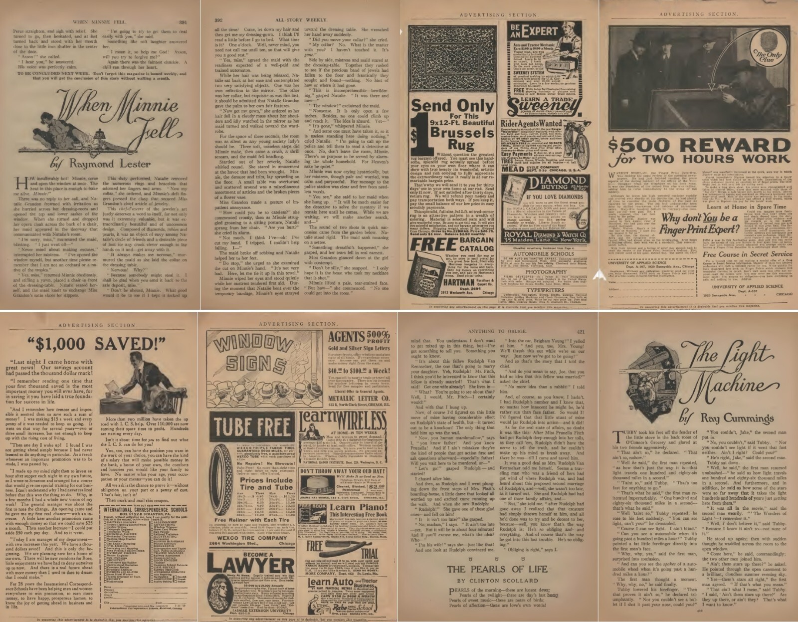 66 Old Issues of The Argosy – Stories of Life Love & Adventure Magazine DVD