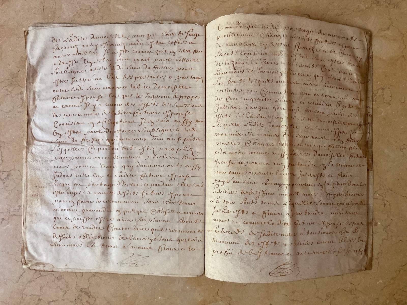 RARE! 1690’s FRENCH VELLUM MANUSCRIPT BOOKLET 24p BOURGES HEART TAX LOUIS XIV