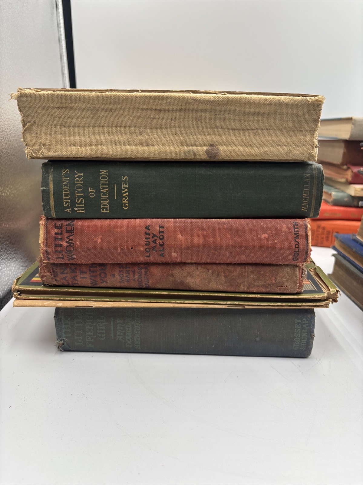 Lot of 24 Vintage Old Rare Antique Hardcover Books – Mixed Color – Random
