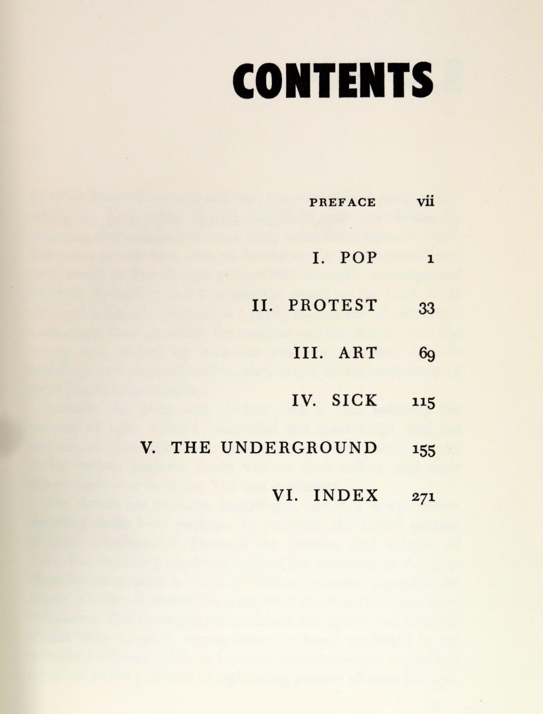 Jeff Nuttall 1st Ed 1969 Bomb Culture 60s Counter Culture Sociology HC w/DJ