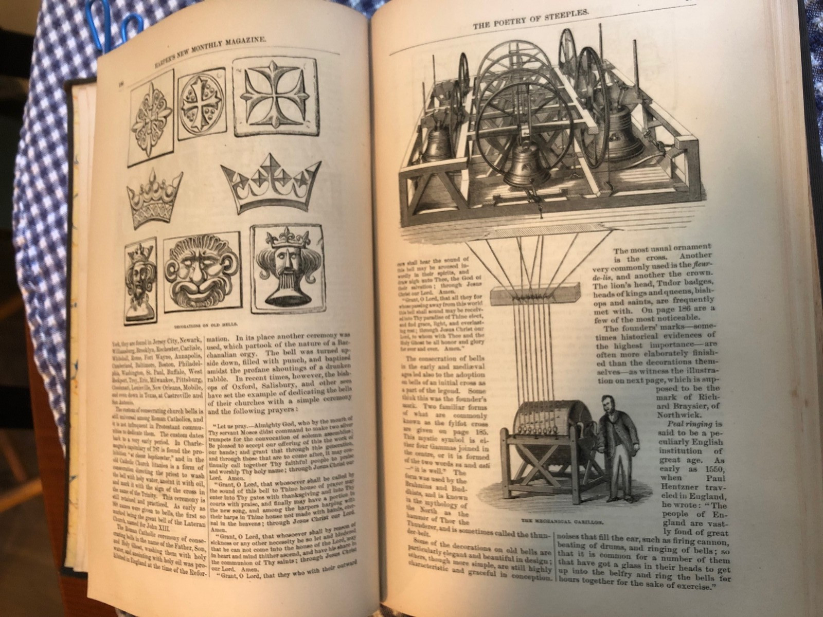 1876 HARPER’S NEW MONTHLY MAGAZINE 12/85-5/76 CARACACHURES, CAMBRIDGE, HUDSON VF