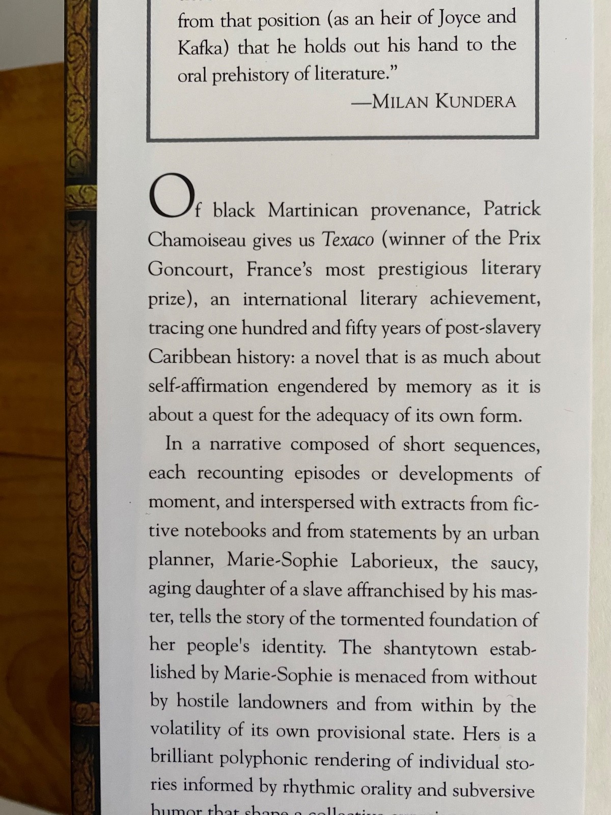 Vintage TEXACO “A MASTERPIECE” Patrick Chamoiseau 1ST EDITION/PRINTING Hardcover