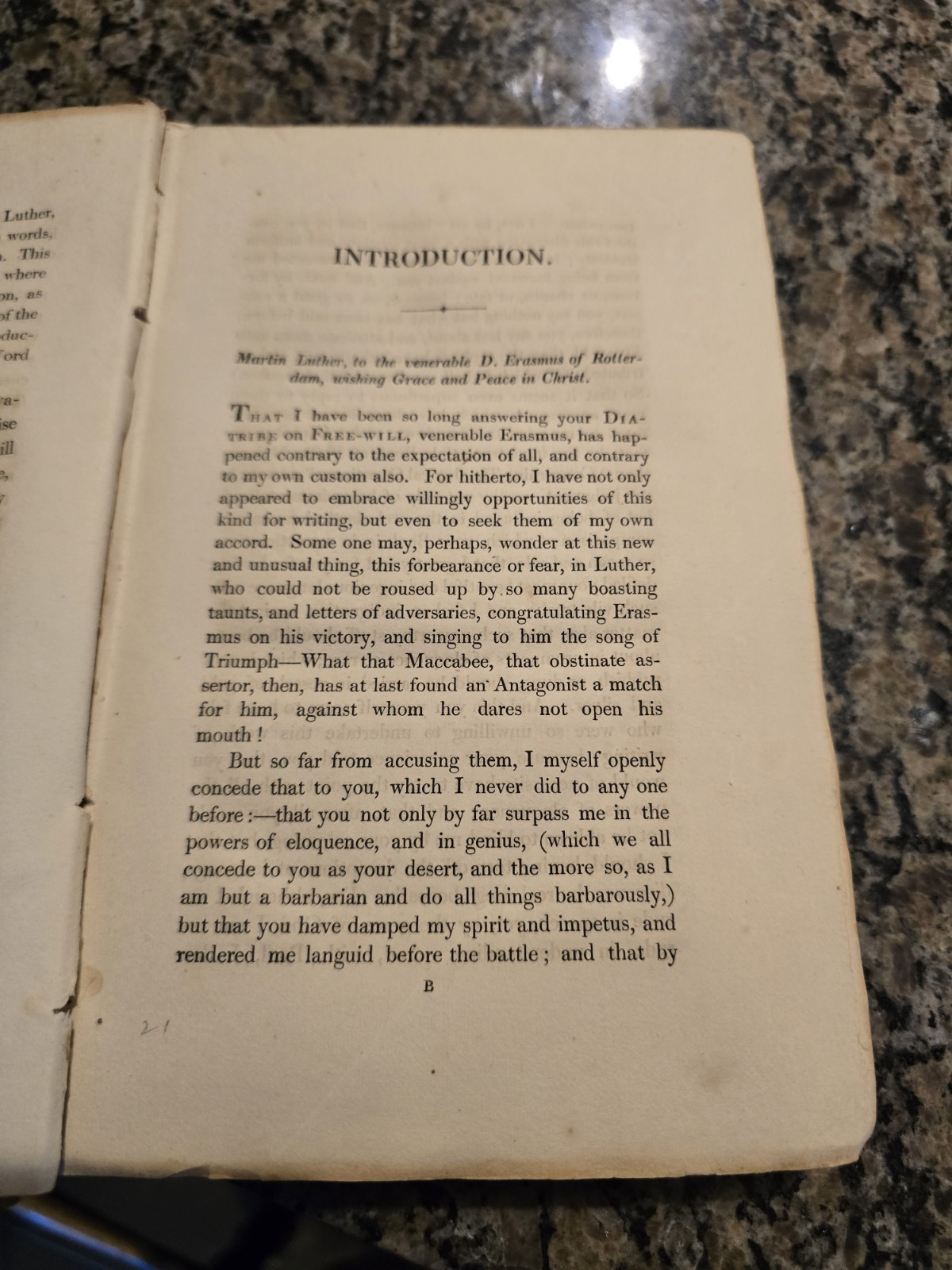 RARE 1823 Martin Luther On The Bondage Of The Will (H. Cole) 1st Ed. NO COPIES!