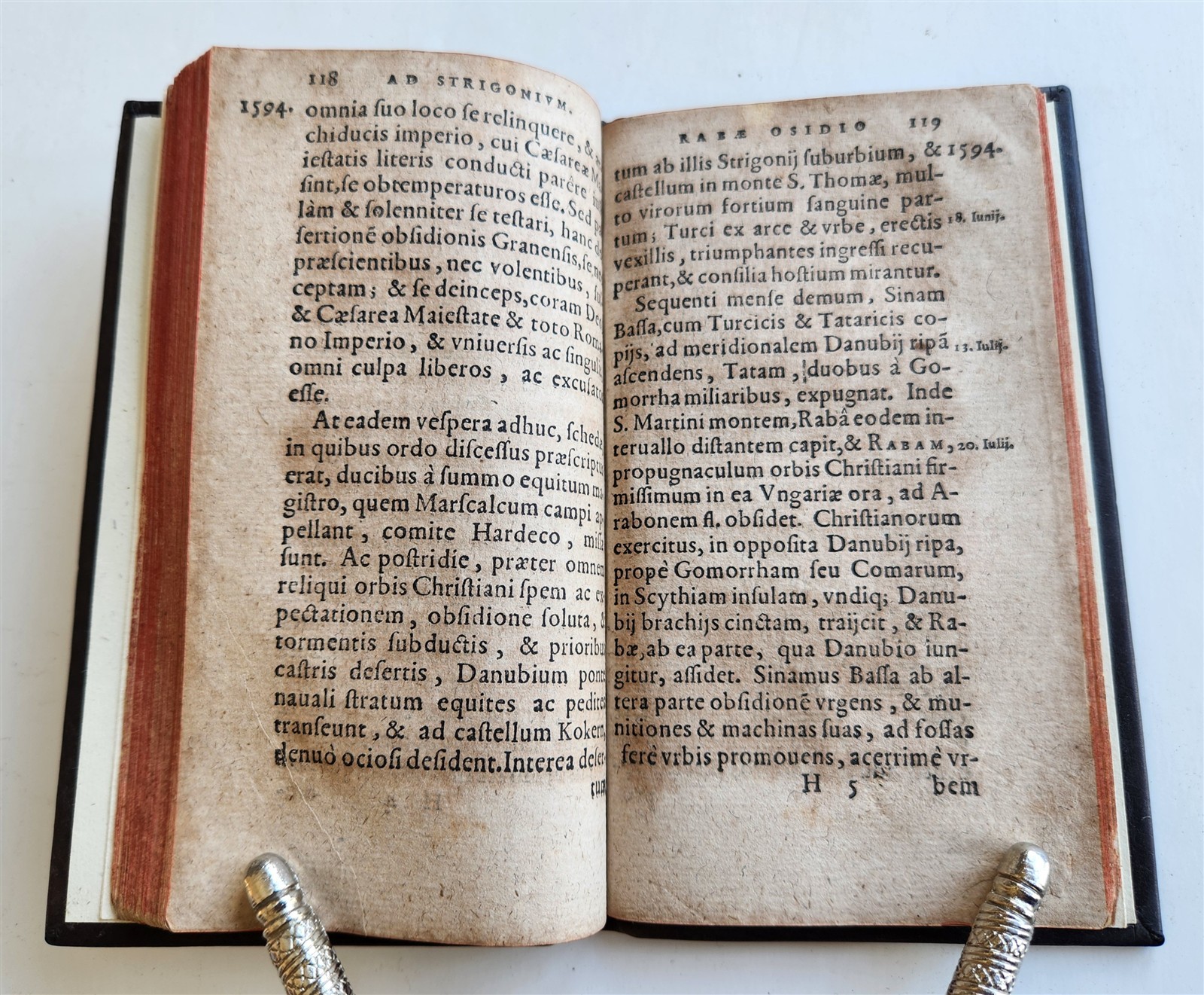 1595 HISTORICAL CHRONICLE by David Chytraeus ANTIQUE 16TH century