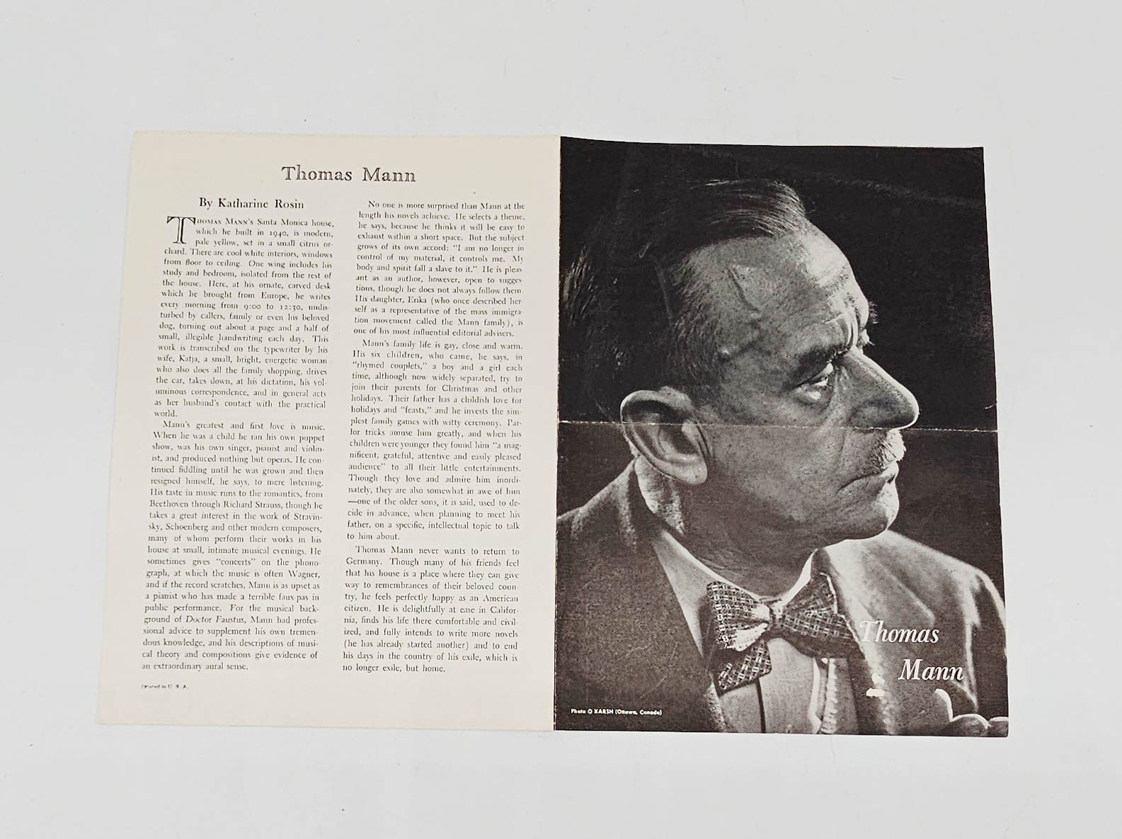 Doctor Faustus by Thomas Mann 1948 HC DJ 510 pp w Insert, American Edition