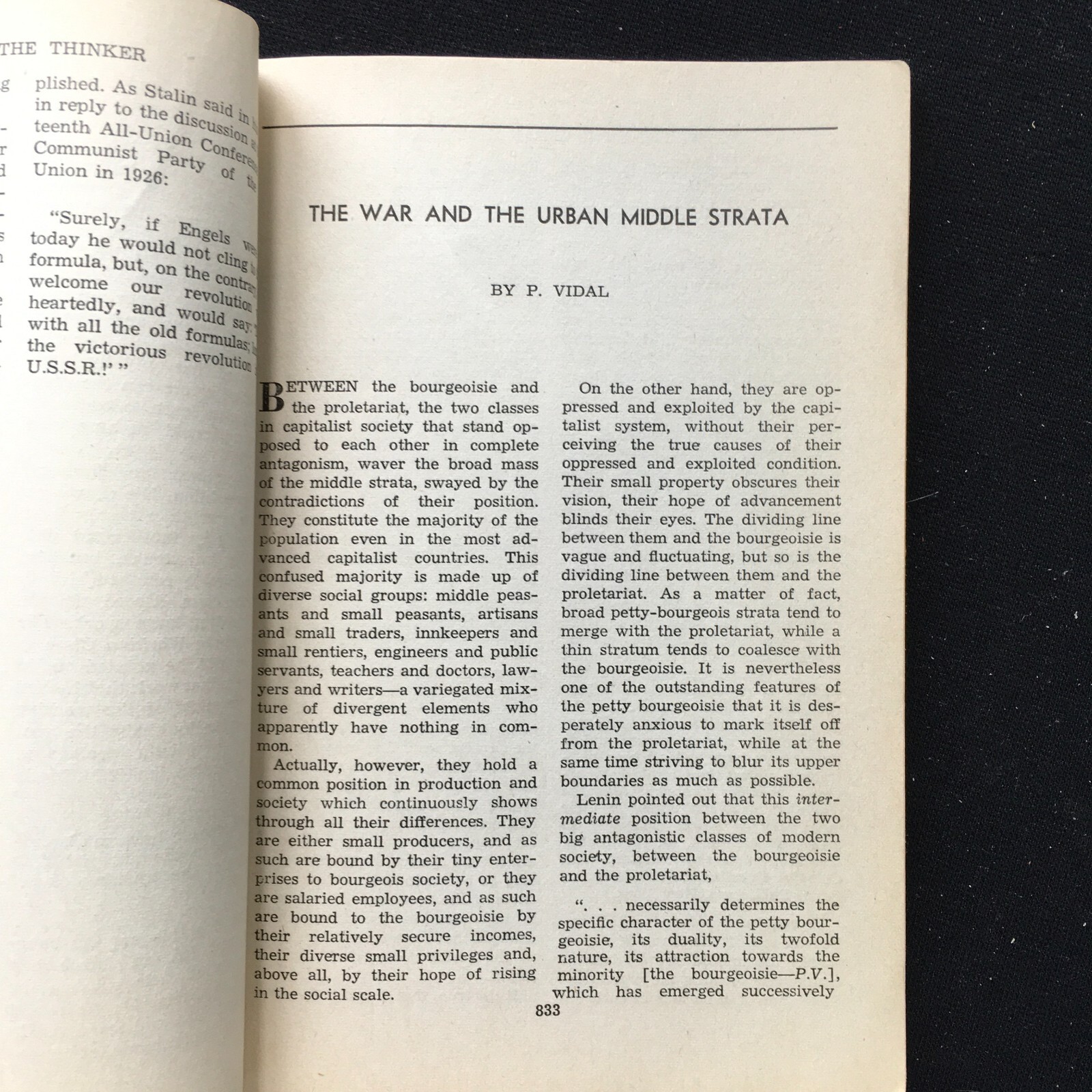 The Communist International No 12 1940 The Imperialist War and the Working Class