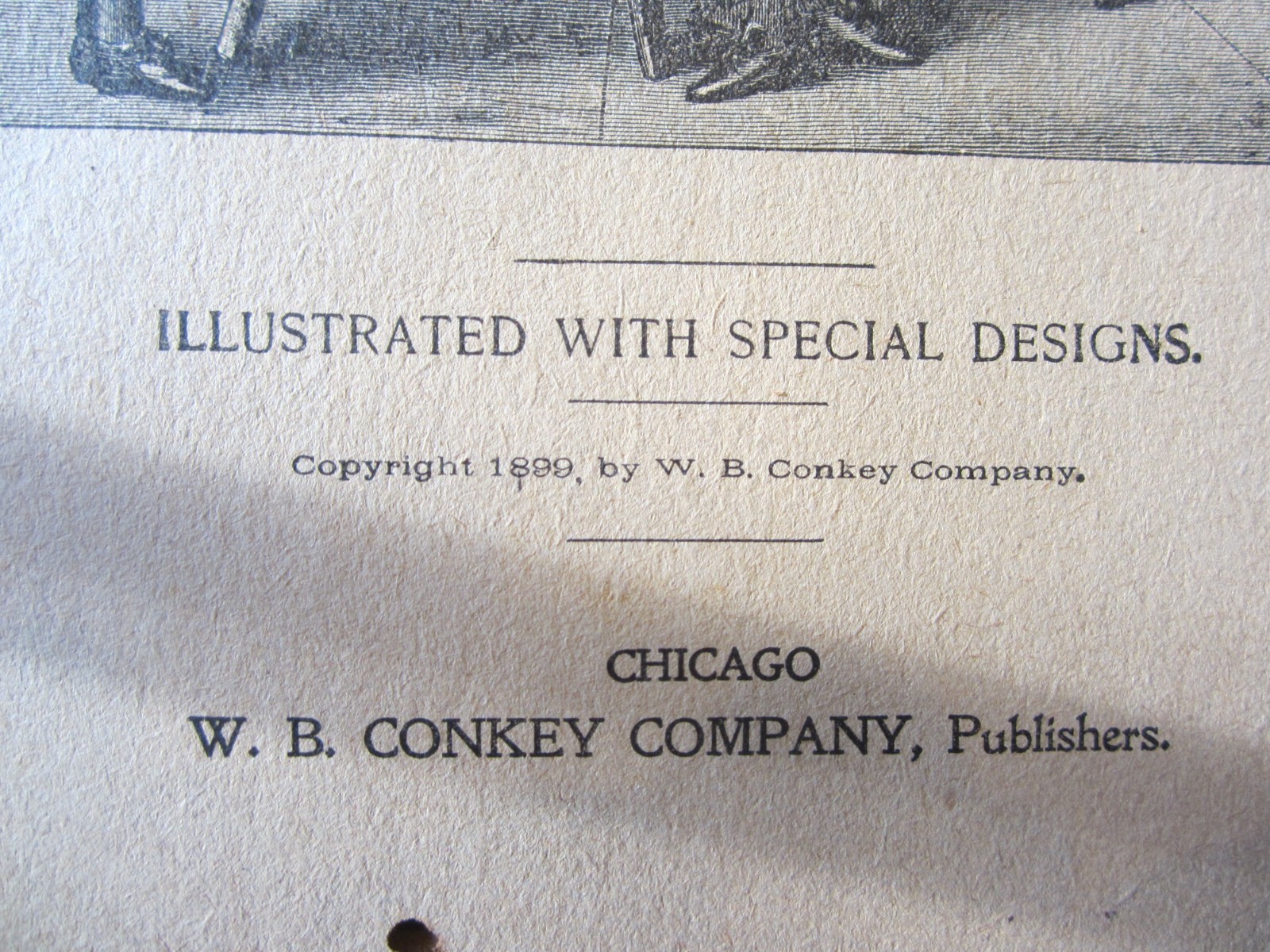 Vintage Childhood’s Happy Days W.B. Conkey Company Chicago Antique Hardback 1899