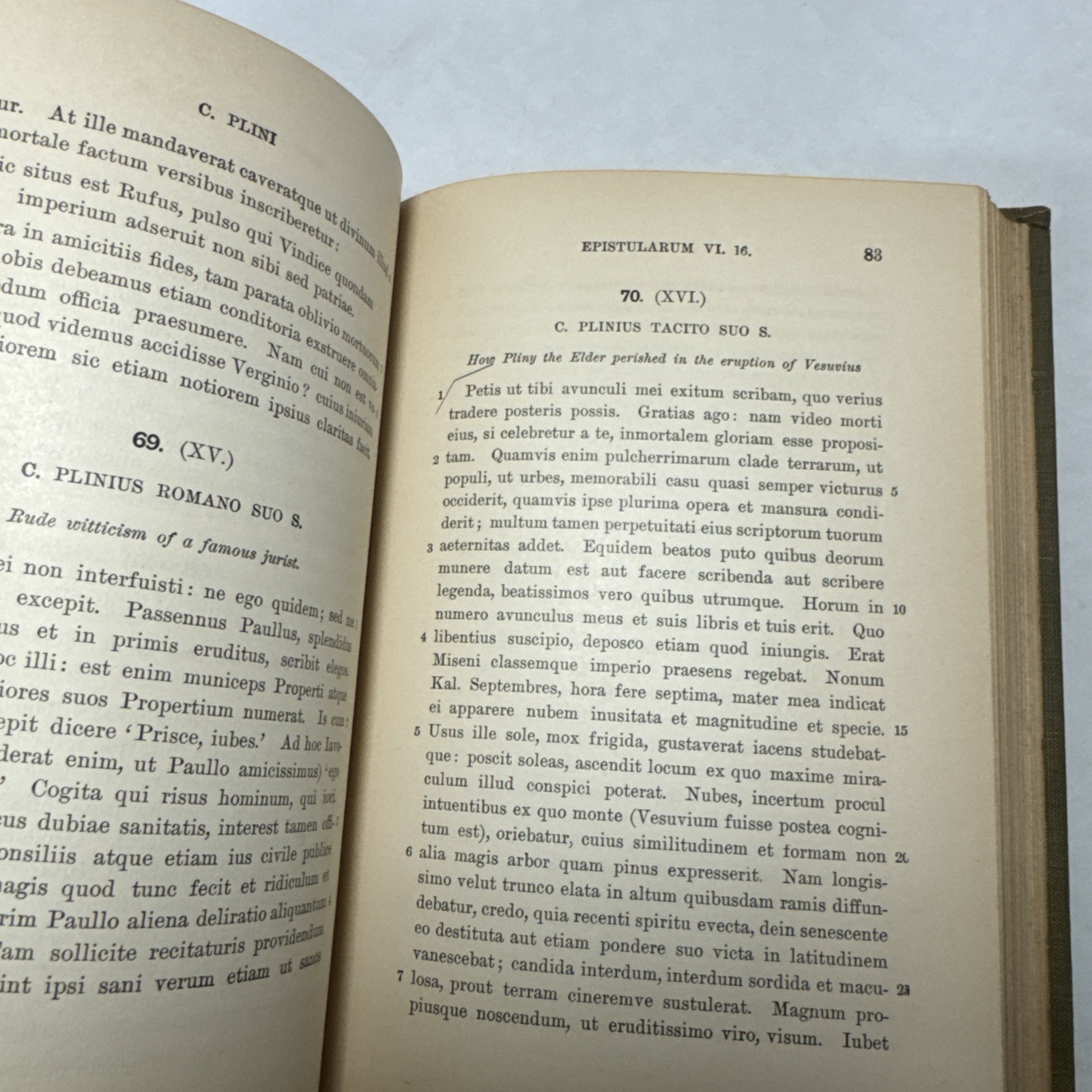 Vtg Westcotts PLINY LETTERS Roman History College Latin language Series Book