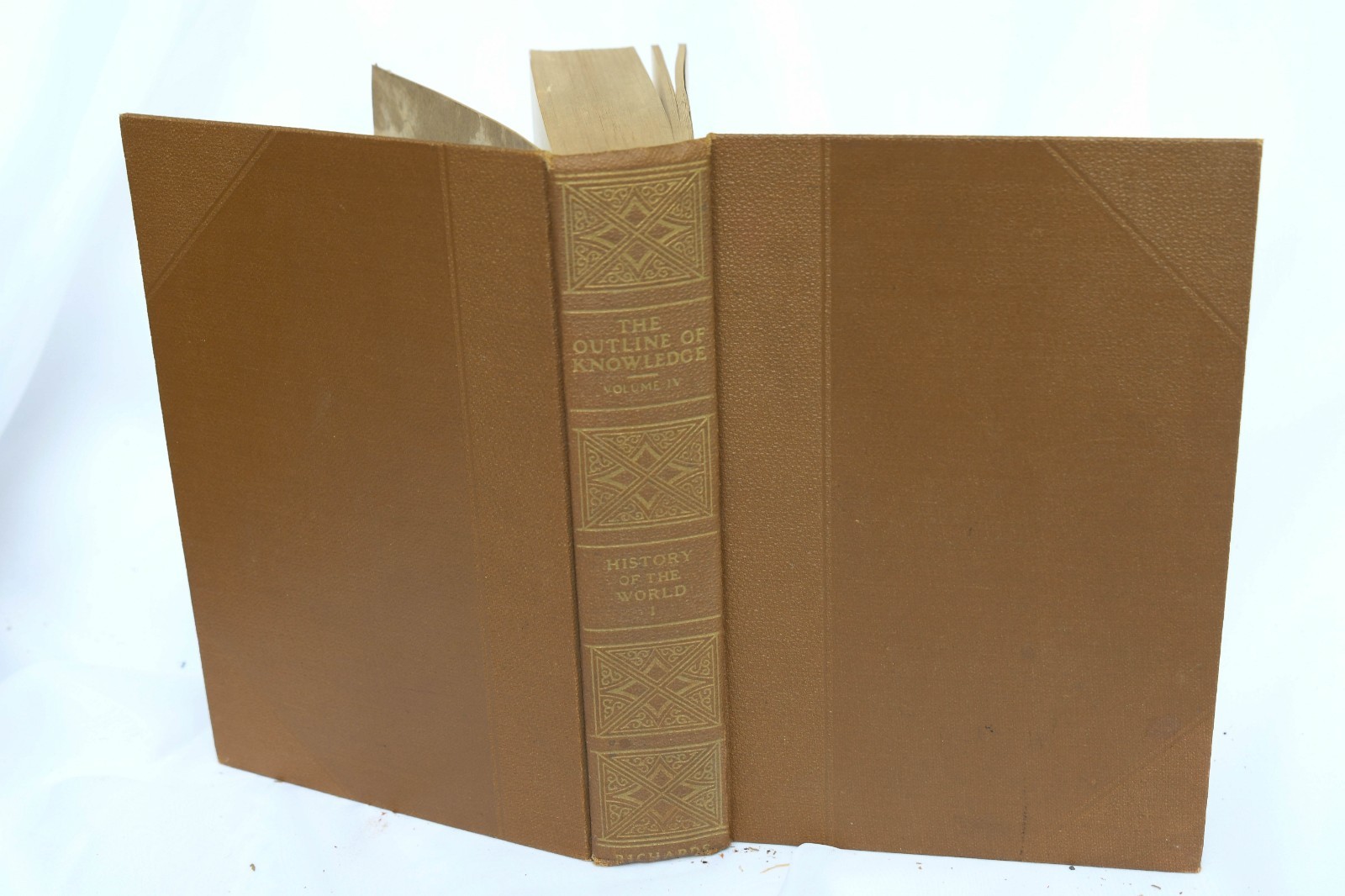 Antique 1924 – 15 Outline of Knowledge books edited by J.A Richards, New York
