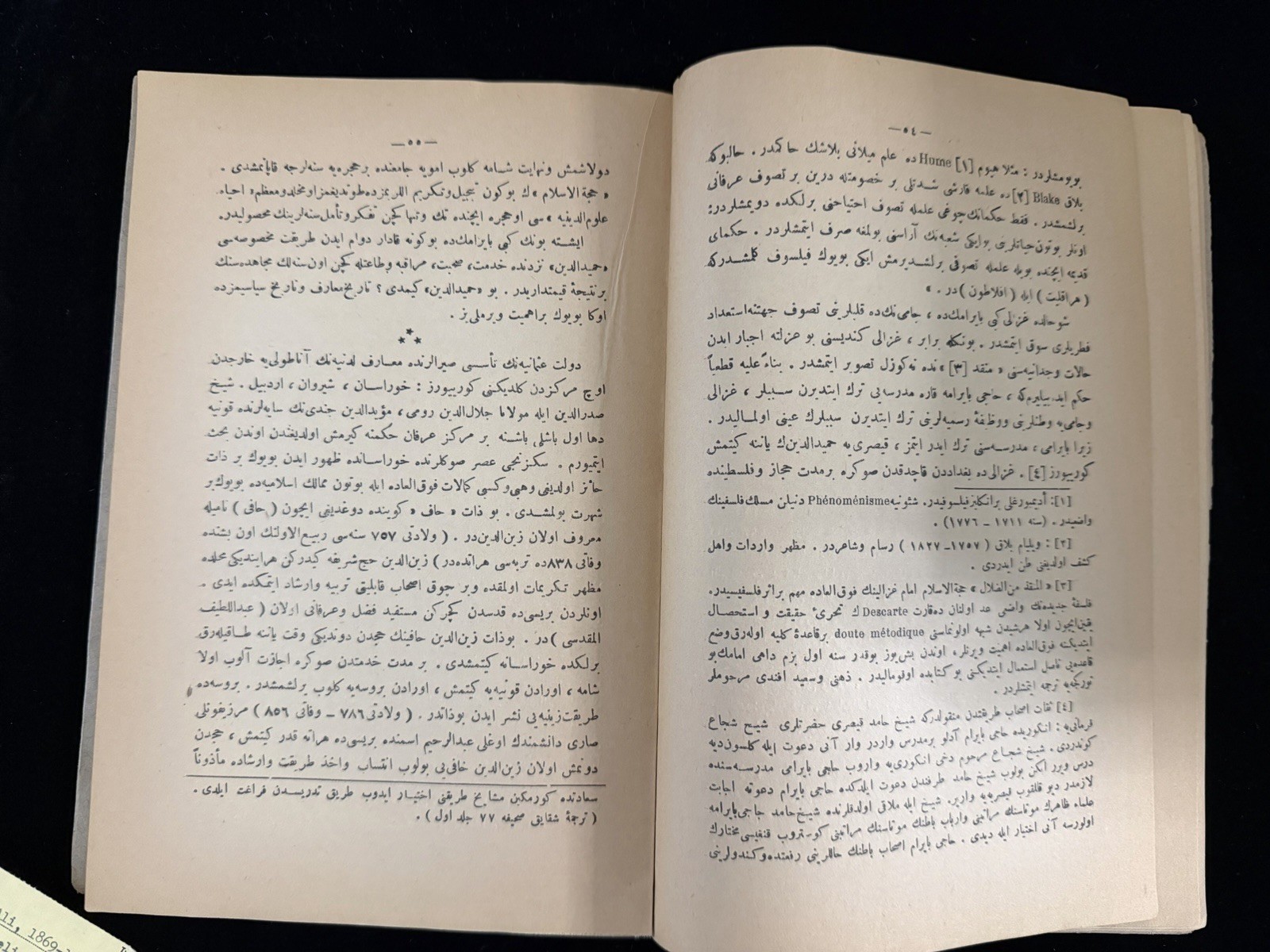 1924 Ottoman Turkish Haci Bayram-i Veli Mehmed Ali Ayni Arabic Script Book