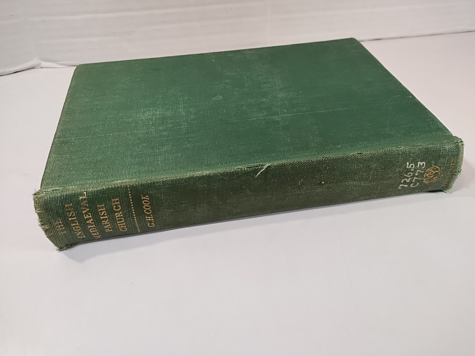 The ENGLISH MEDIAEVAL PARISH CHURCH by G H Cook 1954 1st Edition Vintage HC Book