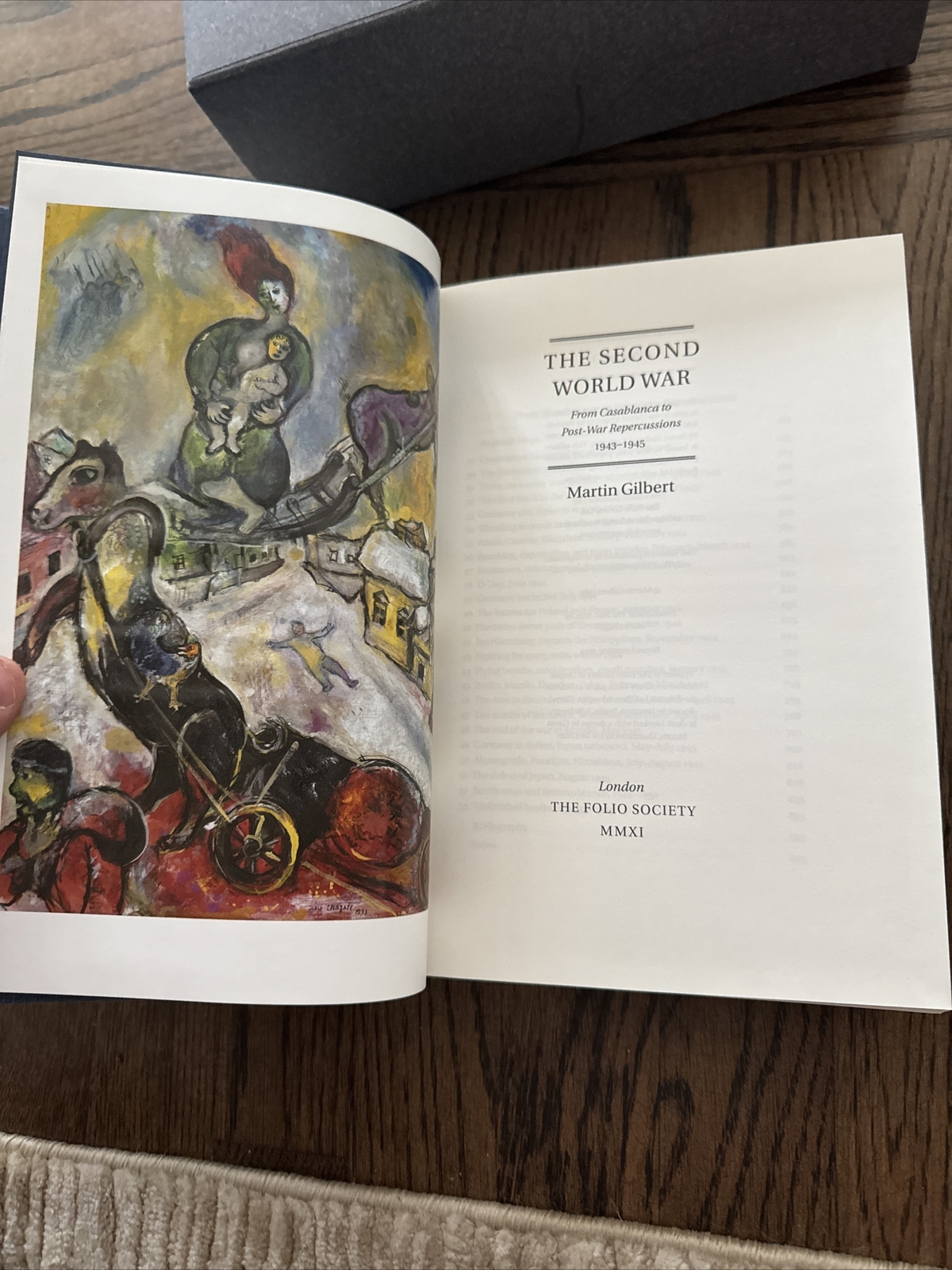 THE SECOND WORLD WAR by Martin Gilbert – 2004 Edition Folio Society W/ Slipcase