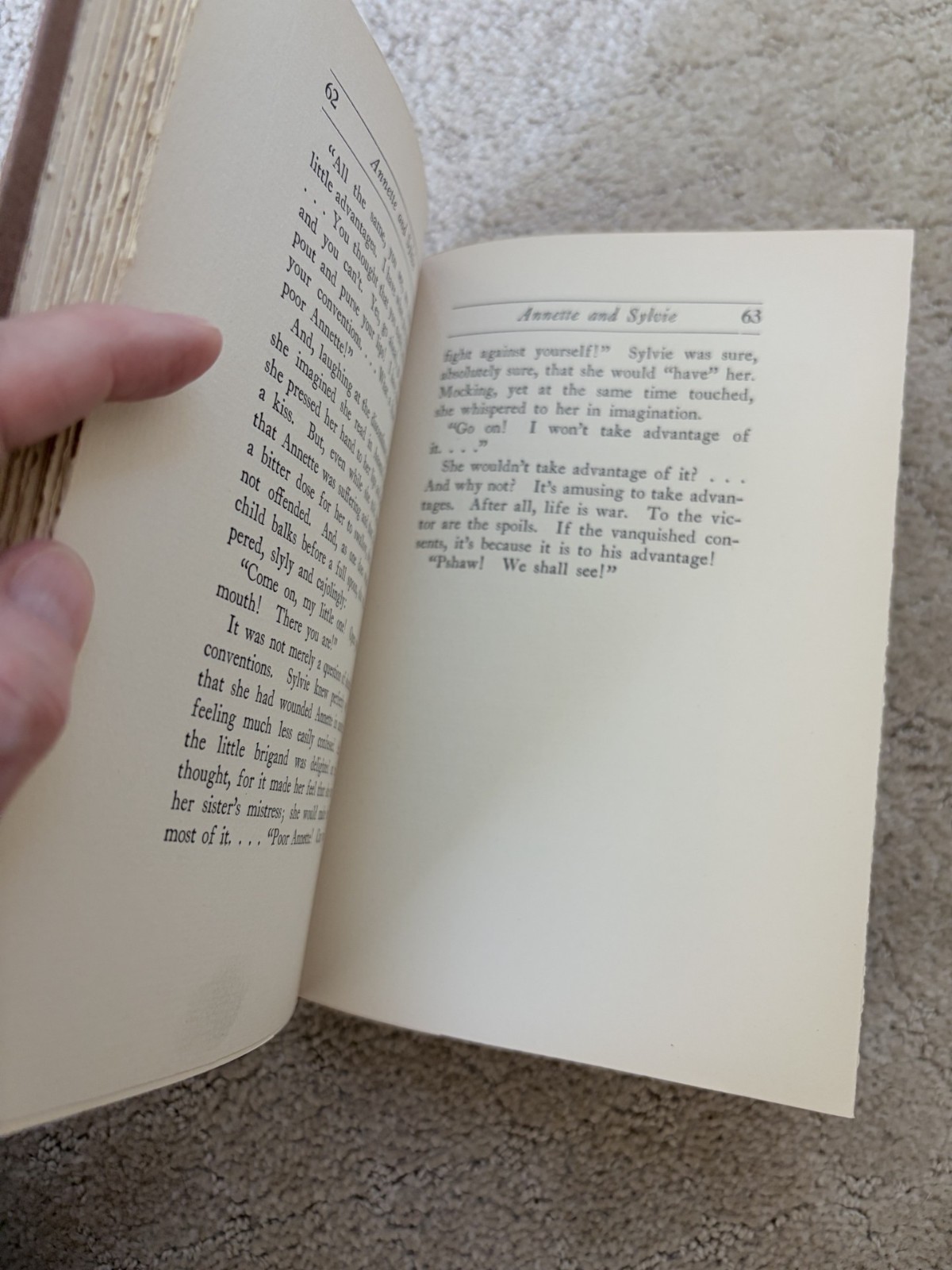 Annette and Sylvie by Romain Rolland Signed and numbered (491) de Luxe Edition