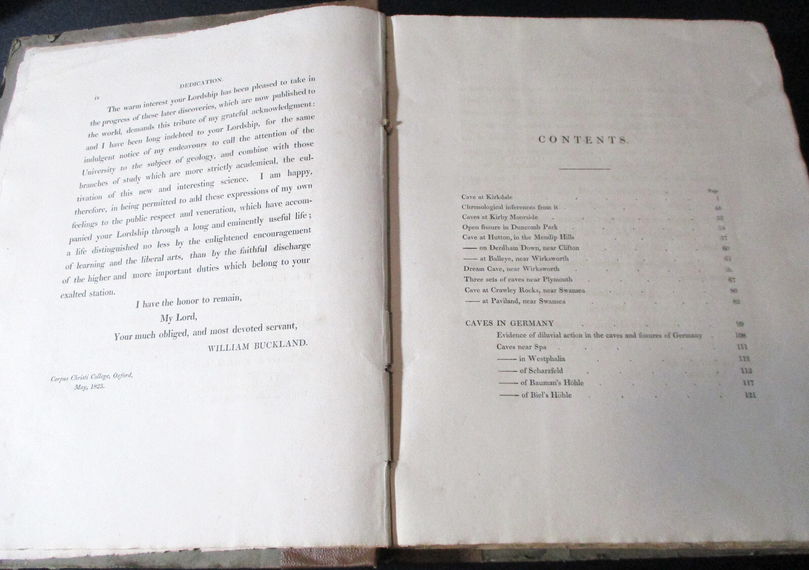1823 Rare RELIQUIAE DILUVIAN AE OBSERVATIONS ORGANIC REMAINS GEOLOGICAL Buckland