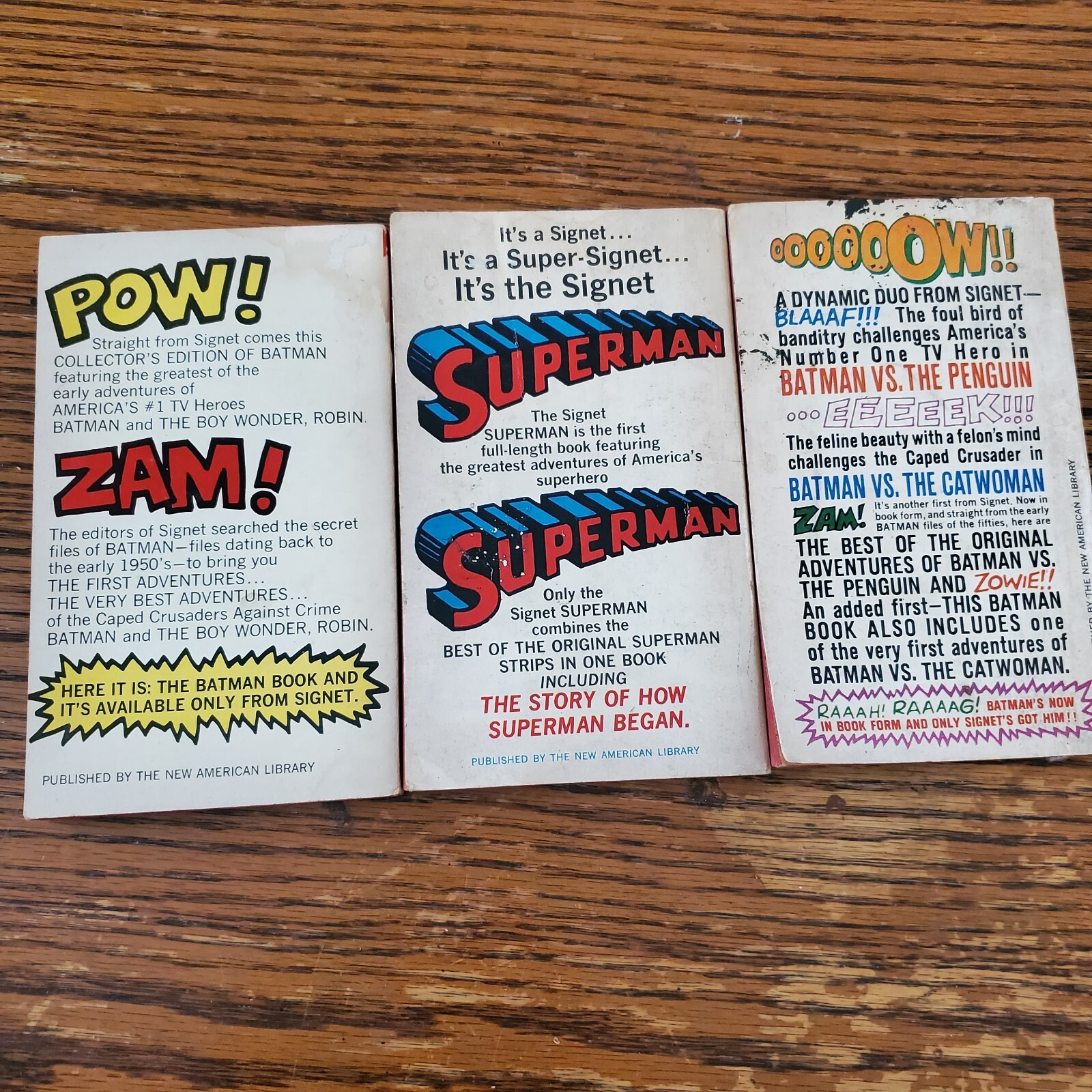 First Printings 1966 Batman d2939 d2970 Signet Superman d2966 DC Books Comics