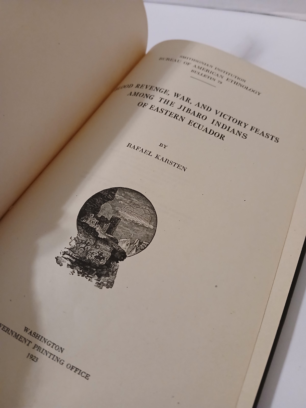 bureau of american ethnology 1923 Bulletin 79 Rafael Karsten Hardback