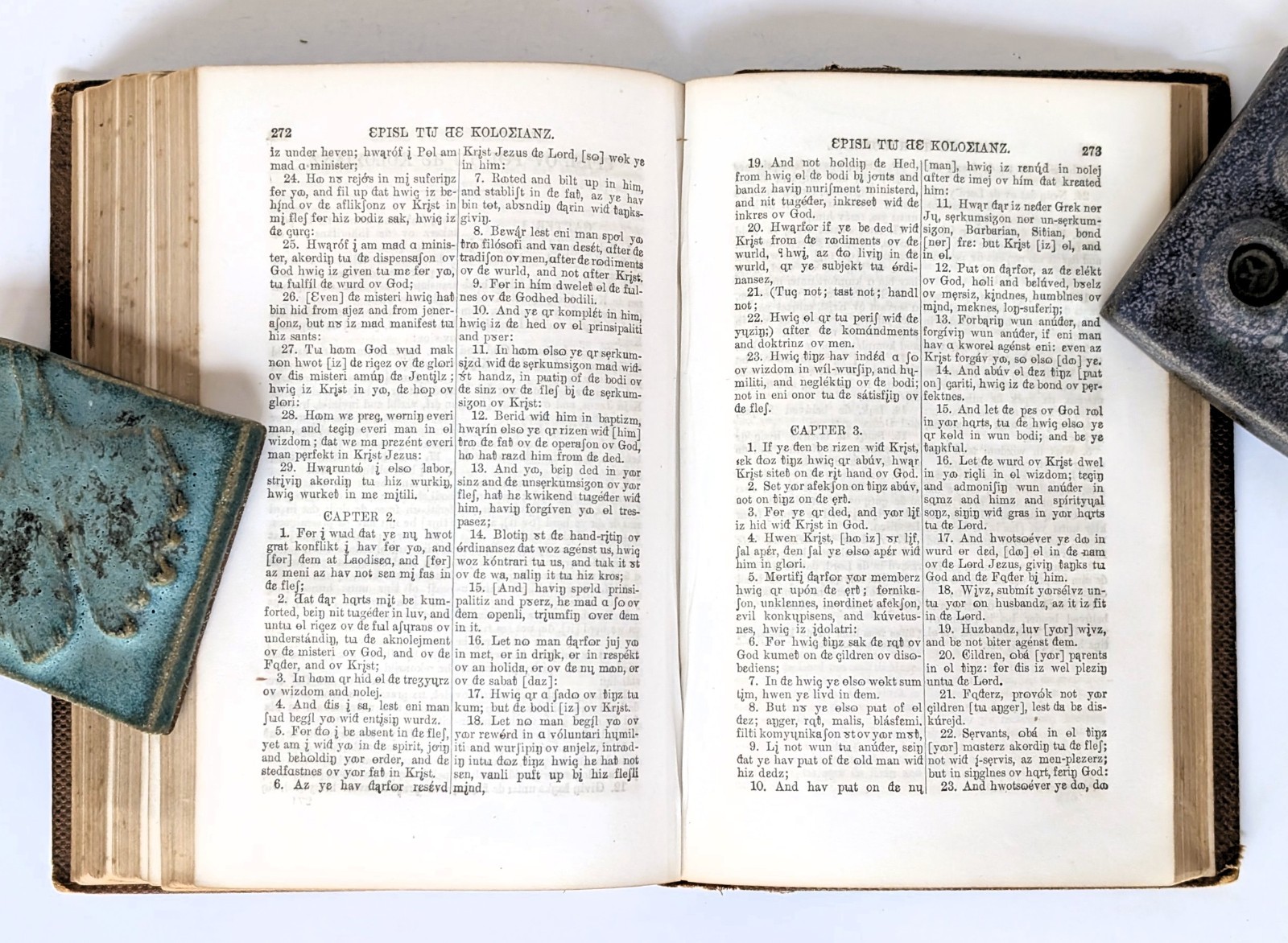 1861 NU TESTAMENT OV UR LORD AND SAVYOR JEZUS KRIST Rare PHONETIC NEW TESTAMENT