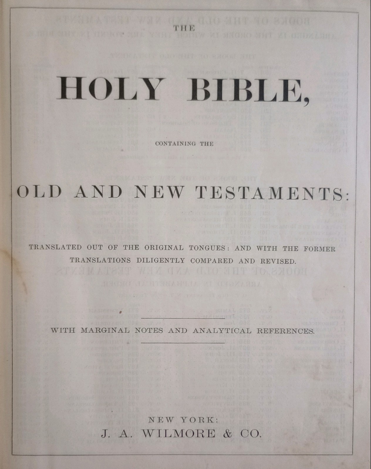 Nicol, William Family Bible (Bible Rescue #1368d)
