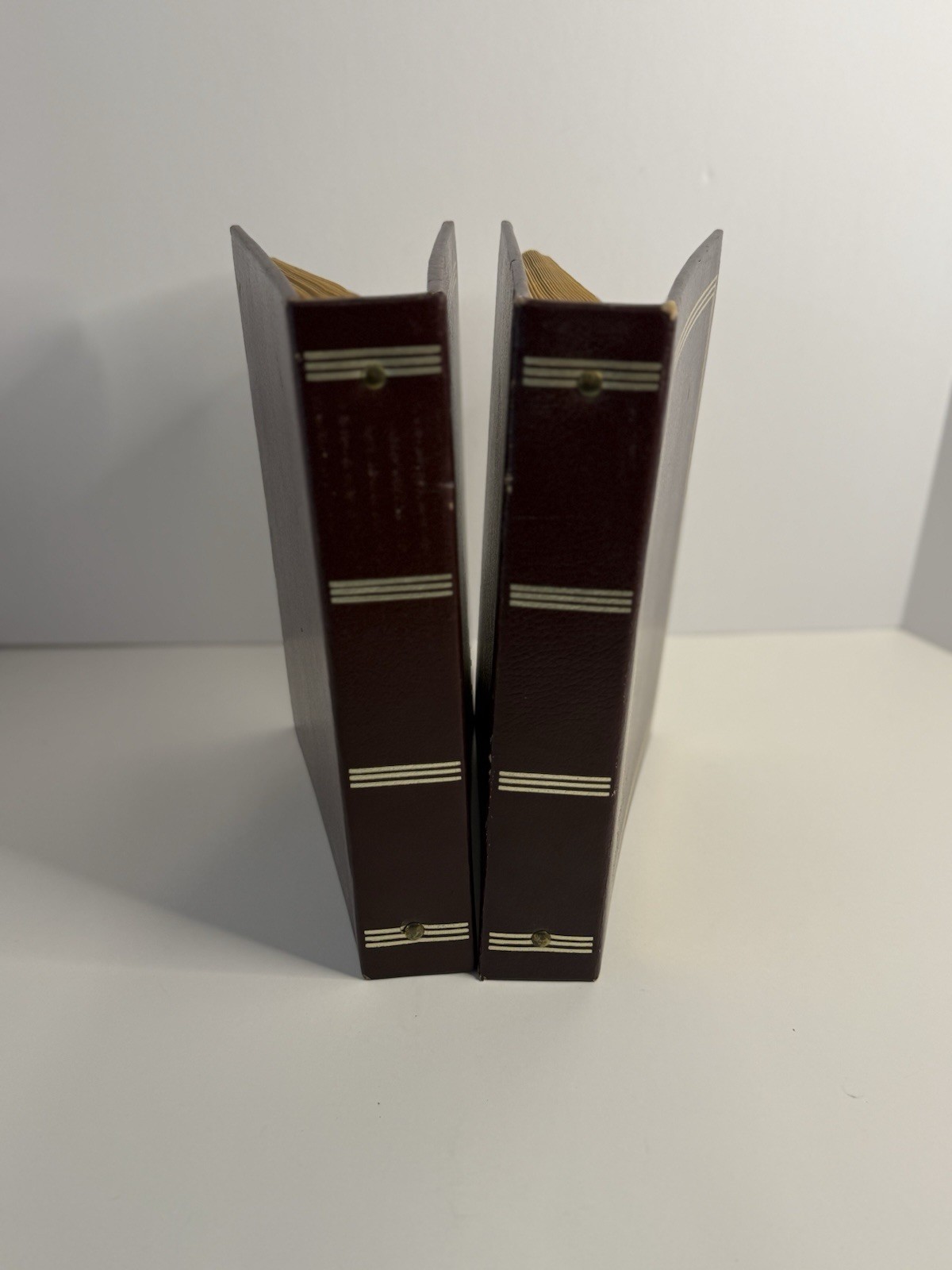 Vintage MBL 5046R Imperial Bonded Leather Collector Album Inventory Log Book (2)