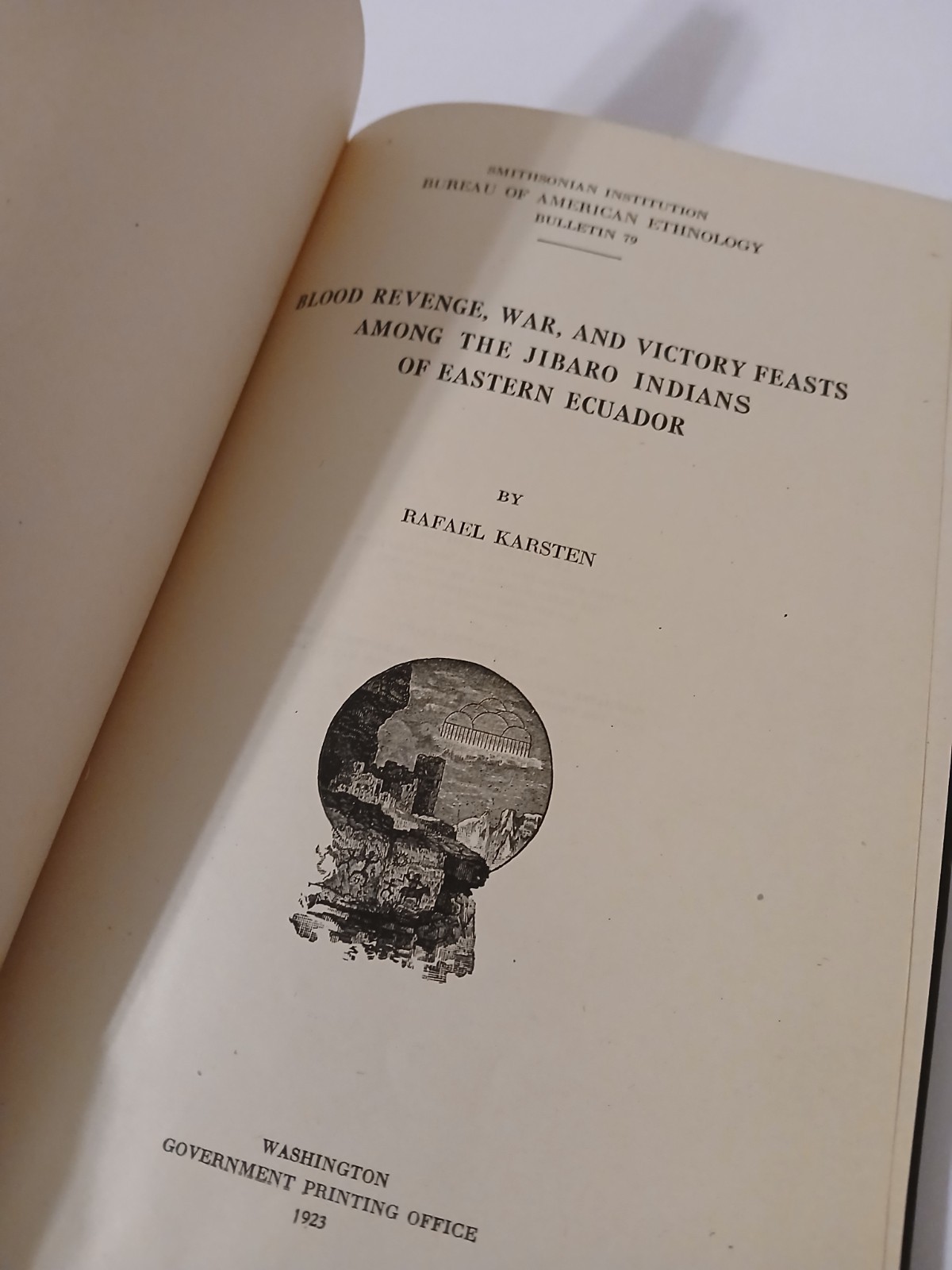 bureau of american ethnology 1923 Bulletin 79 Rafael Karsten Hardback