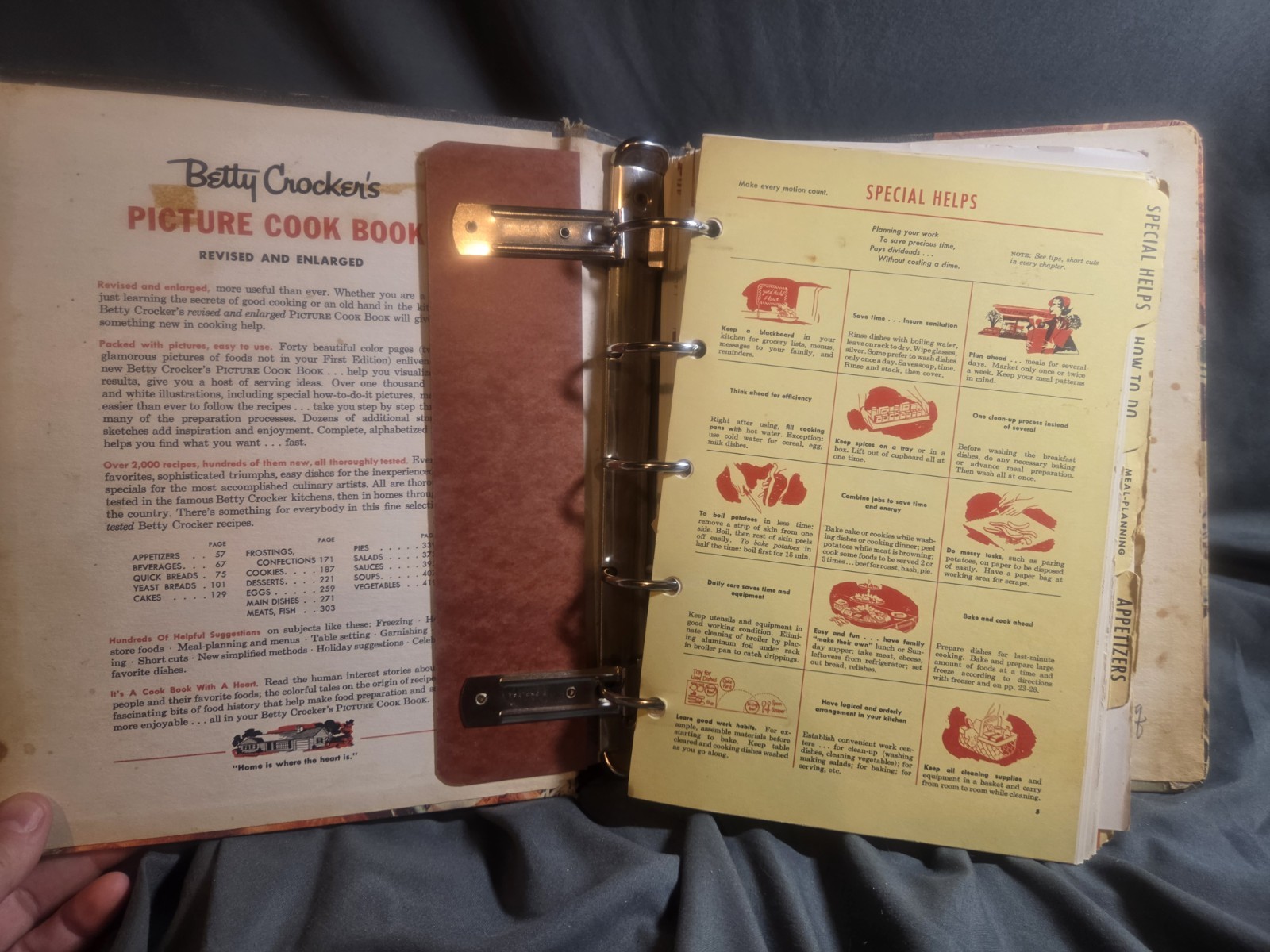 Betty Crocker’s Picture Cook Book HC 2nd Edition Second Printing 1956 Vtg