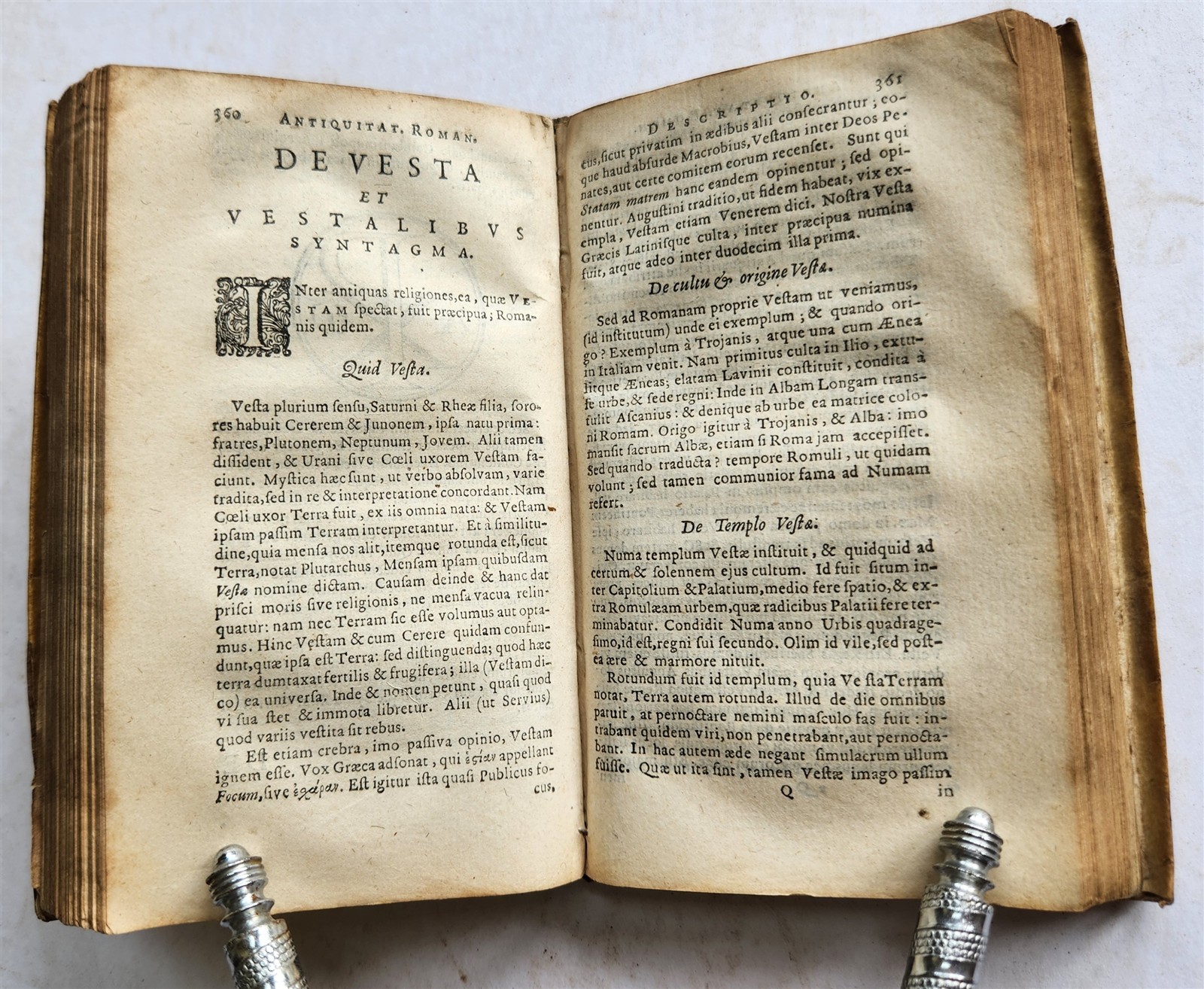 1657 ROMAN ANTIQUITIES illustrated ANTIQUE vellum bound