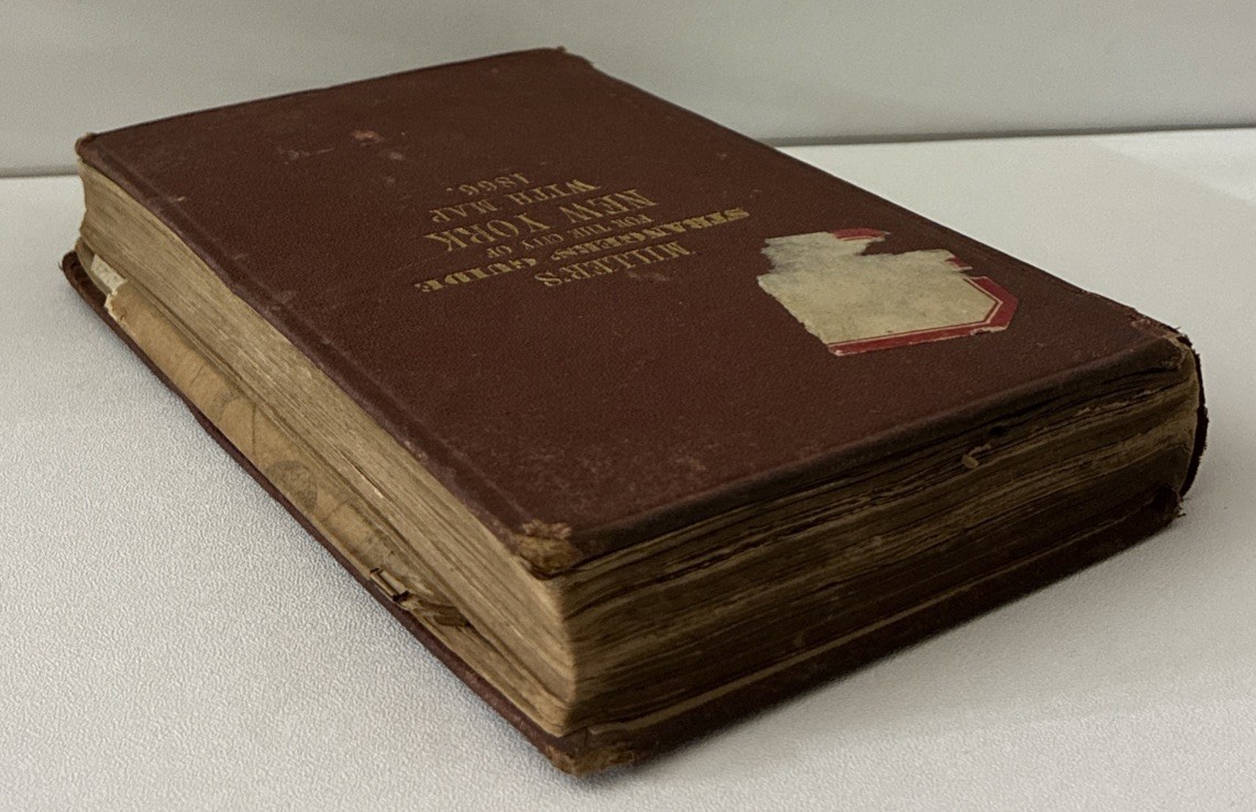 Miller’s Strangers’ Guide For The City Of New York With Map 1866 HC Acceptable ￼