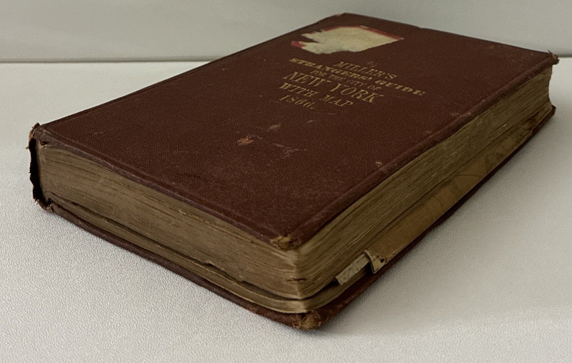 Miller’s Strangers’ Guide For The City Of New York With Map 1866 HC Acceptable ￼