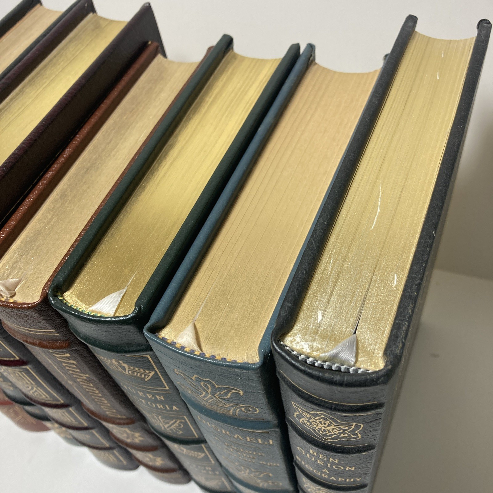 Lot of 7 – Easton Press Great Lives History | MARCO POLO | JULIUS CAESAR | MAO