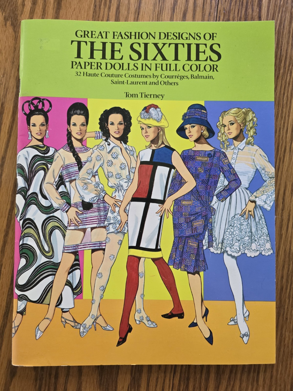 Chanel, Christian Dior, Erte’, Paper Dolls in Full Color by Tom Tierney UNCUT
