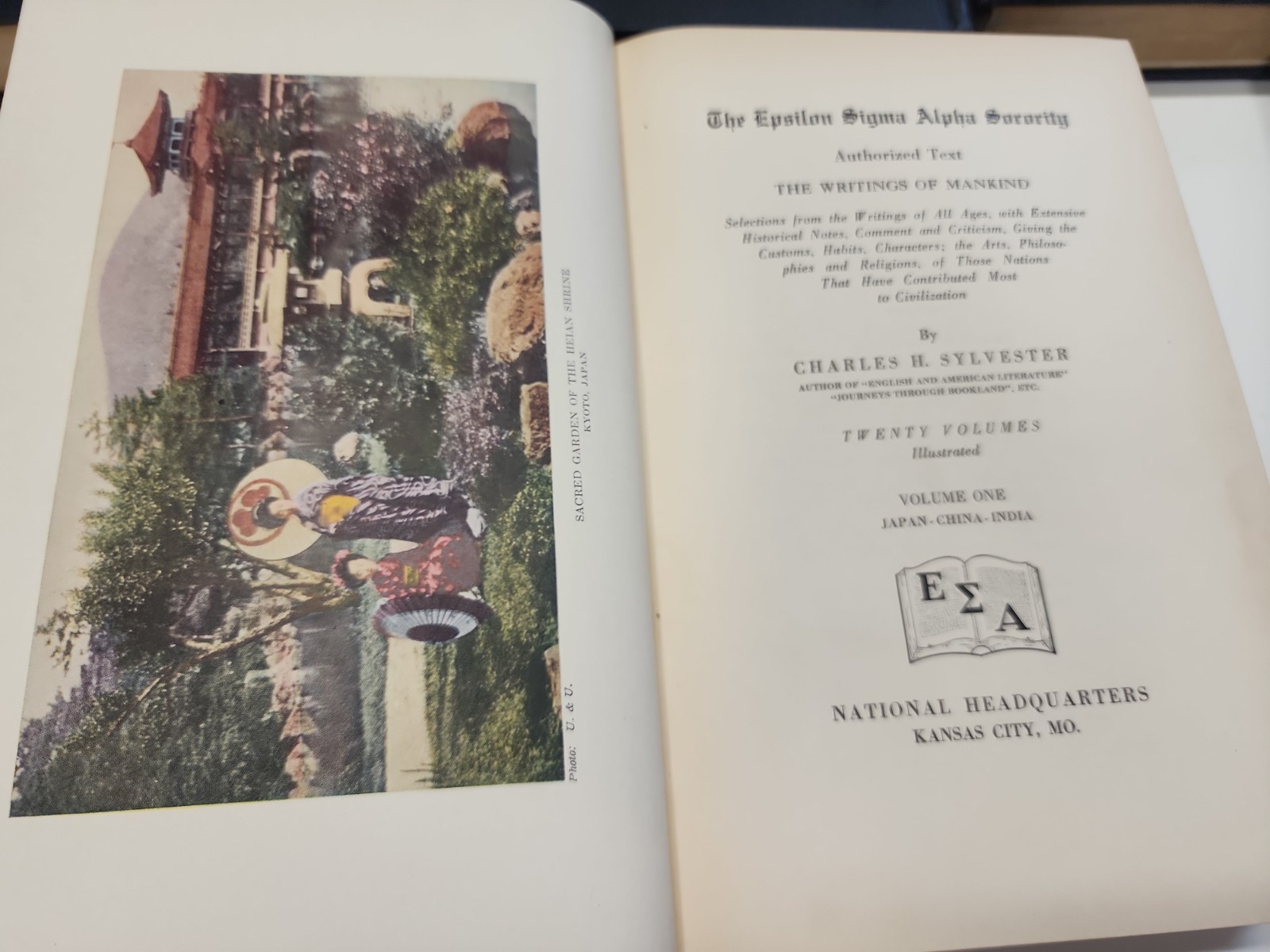 1924 THE WRITINGS OF MANKIND Complete Book Set Sylvester Epsilon Sigma Alpha