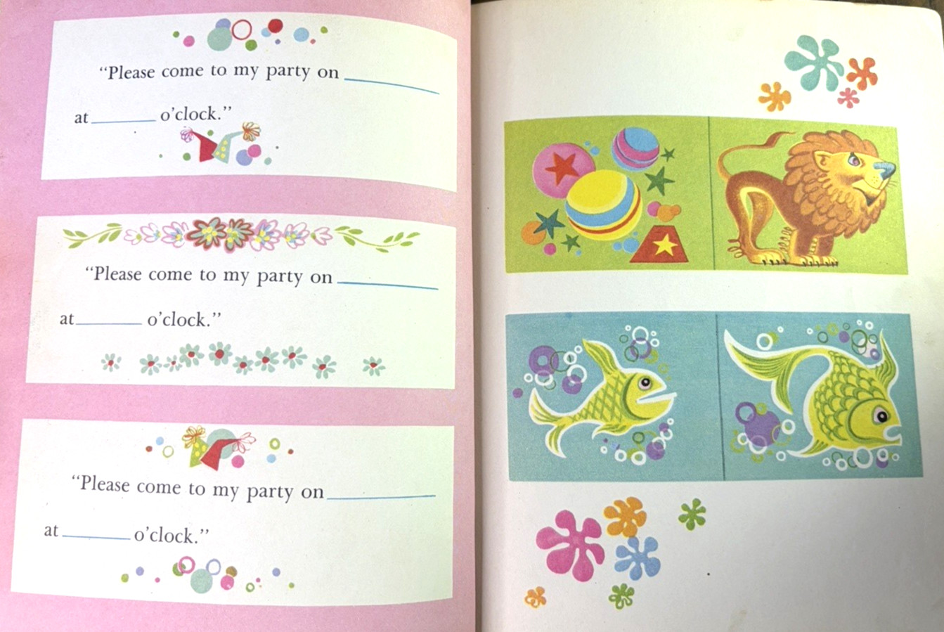 Vintage Children’s Little Golden Book HAPPY BIRTHDAY 1952 First Edition UNCUT!