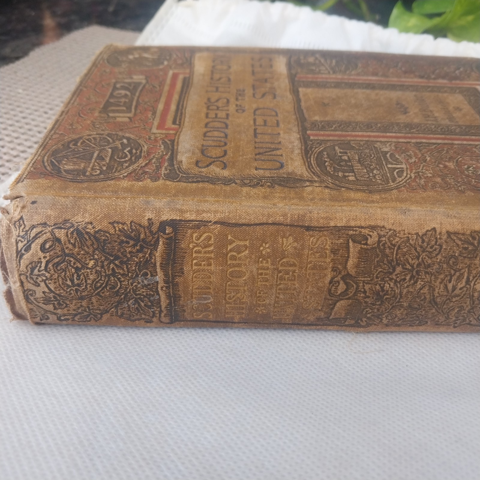 Antique 1885 Scudder’s History of the United States HC School Book J.H. Butler